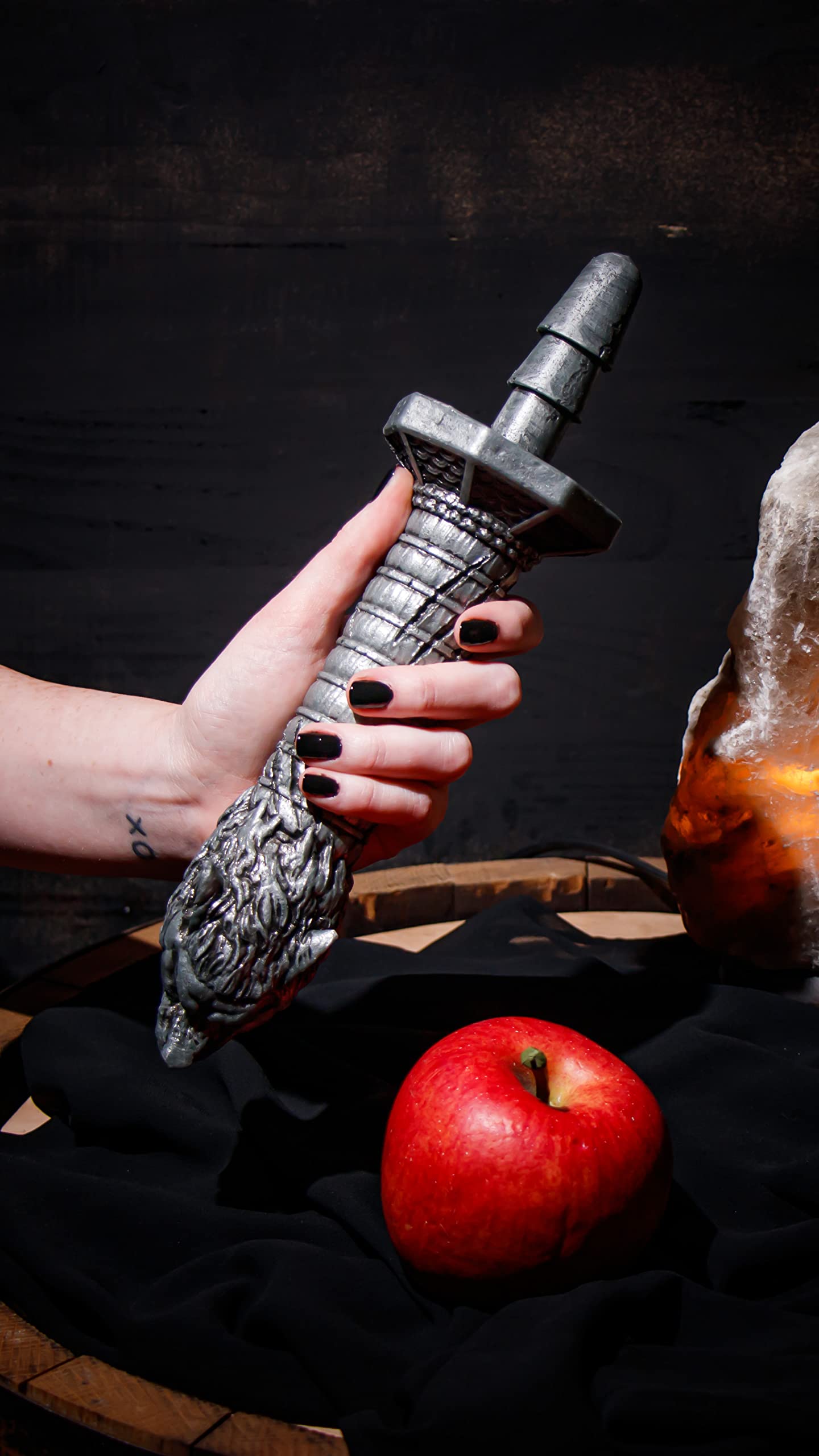 Blush The Realm Rougarou Werewolf Sword Dildo Handle - Compatible with Lock On Dildos & Adult Sex Toys - 11.75