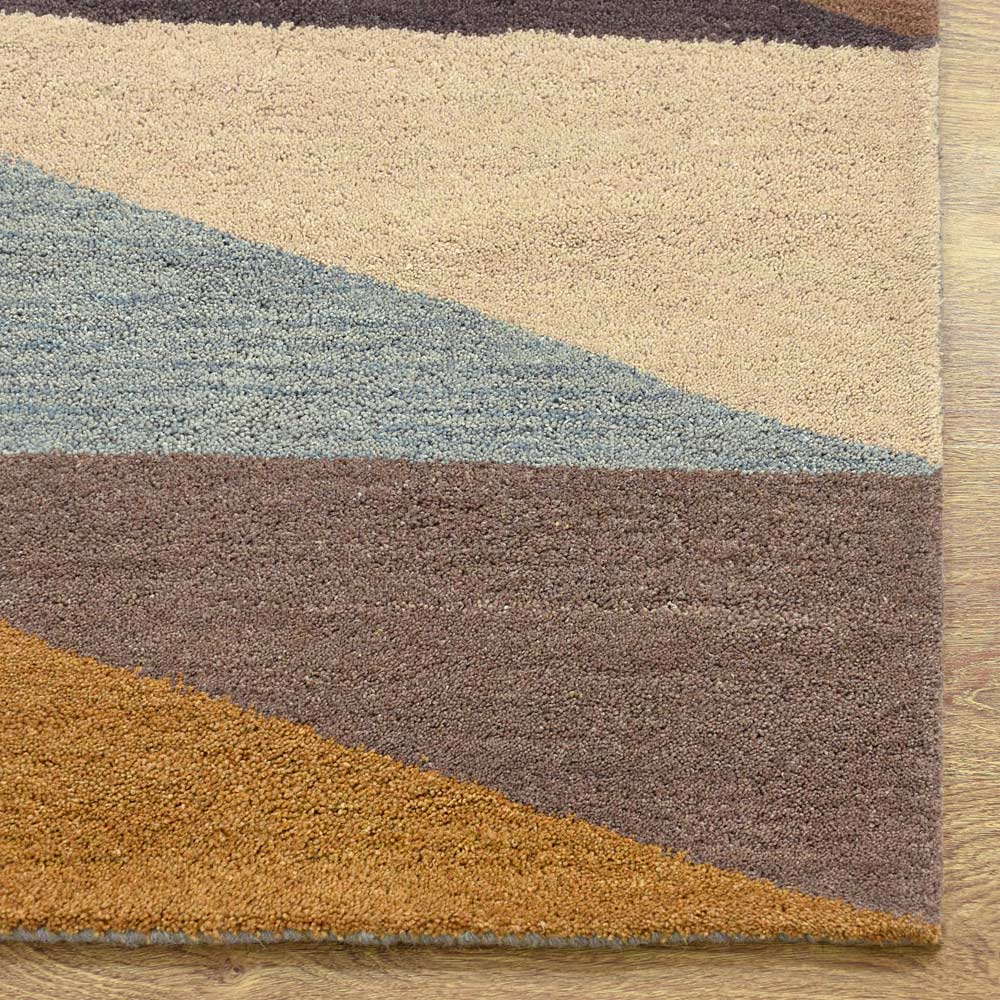 Premium Gridlock Hand Tufted Area Rug - Soft & Durable Non-Slip Living Room Carpet - Perfect for Bedroom, Office & Home Decor