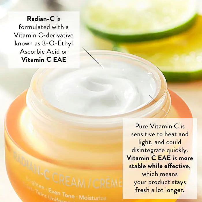 LANEIGE Radian C Vitamin C Brightening Facial Cream - Hydrating & Glowing Skin Care for Day & Night Use - Perfect for Dry, Dull Skin & Anti-Aging Routine
