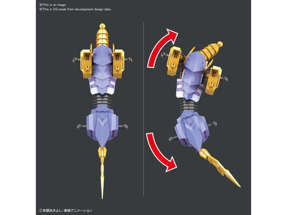 Figure Rise Standard Digimon Metal Garurumon (Amplified Ver.) Plastic Model Kit - Build & Display for Anime Fans & Collectors - Perfect for Home Decoration, Gifts & Action Figure Battles