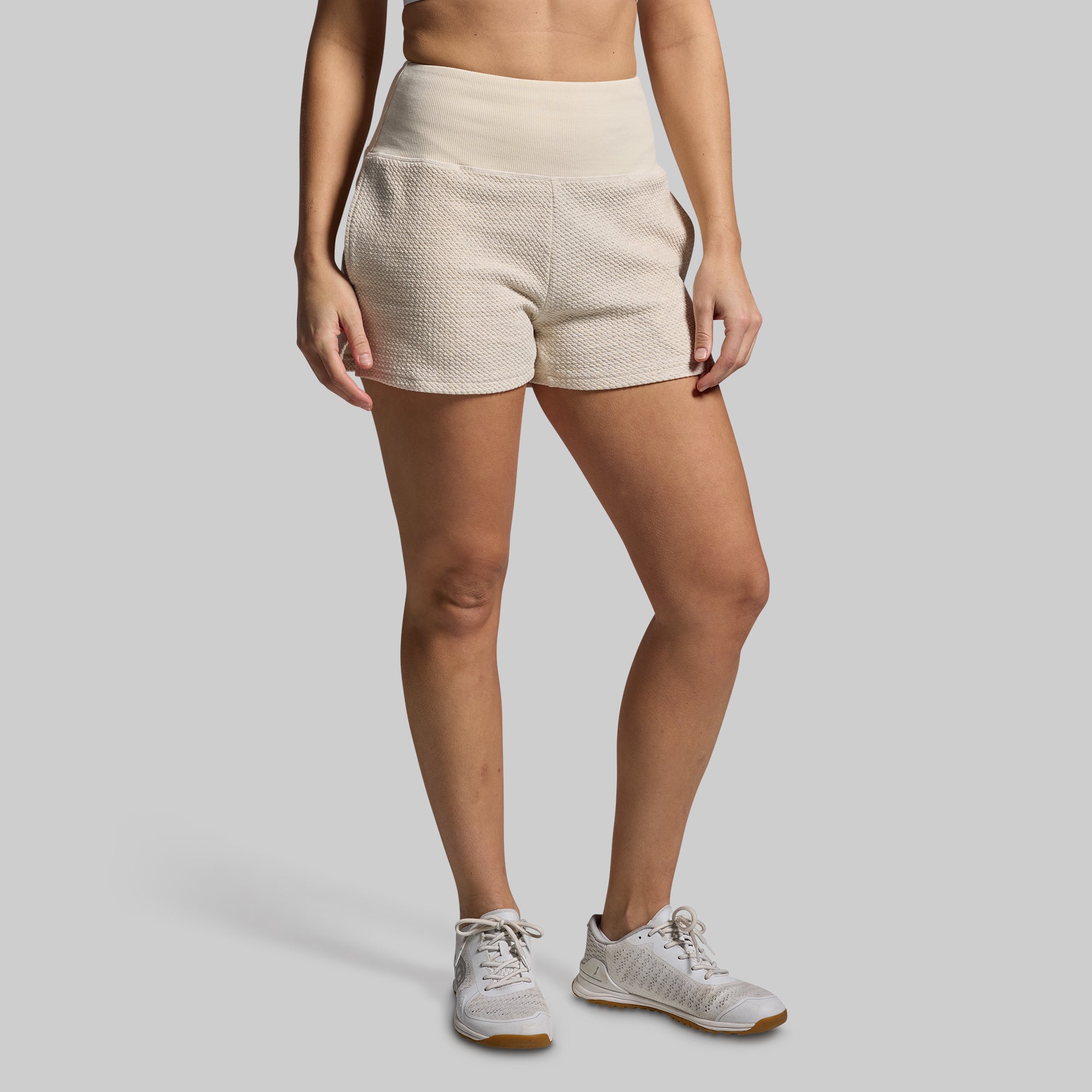 Women's Revive Cloud Short Set - Heather Oatmeal Color | Ultra Soft Lounge & Sleepwear | Perfect for Yoga, Running Errands & Summer Relaxation