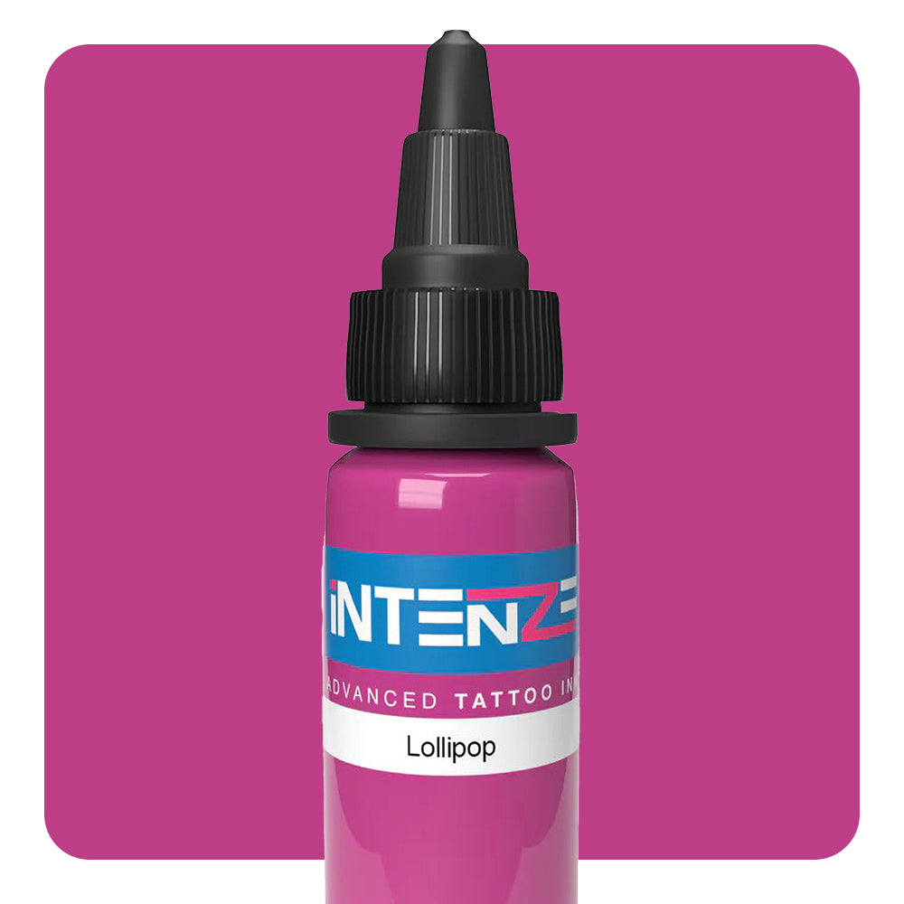 Intenze Tattoo Ink Lollipop - Professional Tattoo Supplies for Artists - Choose Your Size - Perfect for Tattoo Studios & Body Art Professionals