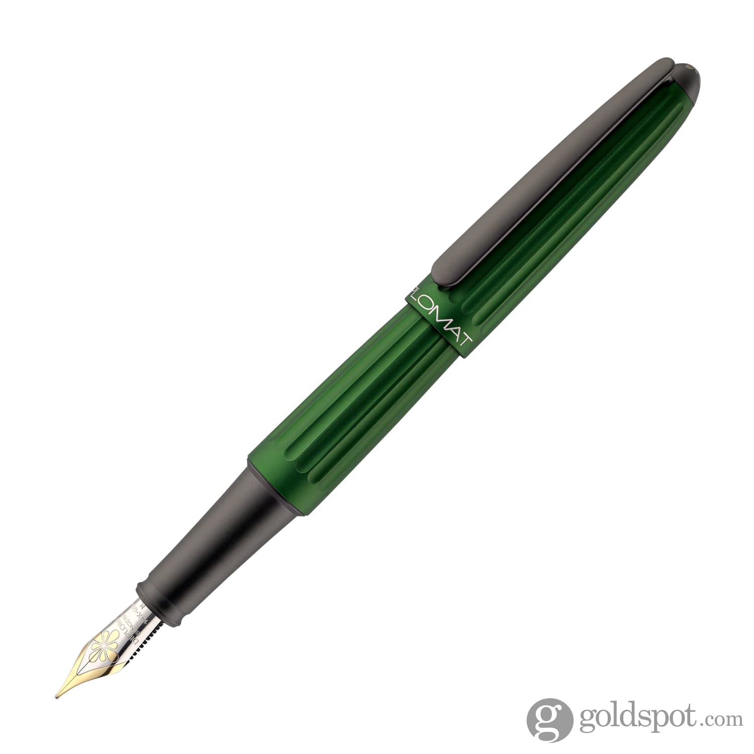 Diplomat Aero Fountain Pen - Premium Green with 14K Gold Nib | Luxury Writing Instrument for Professionals, Collectors & Gift Giving | Perfect for Business Signatures, Calligraphy & Everyday Use
