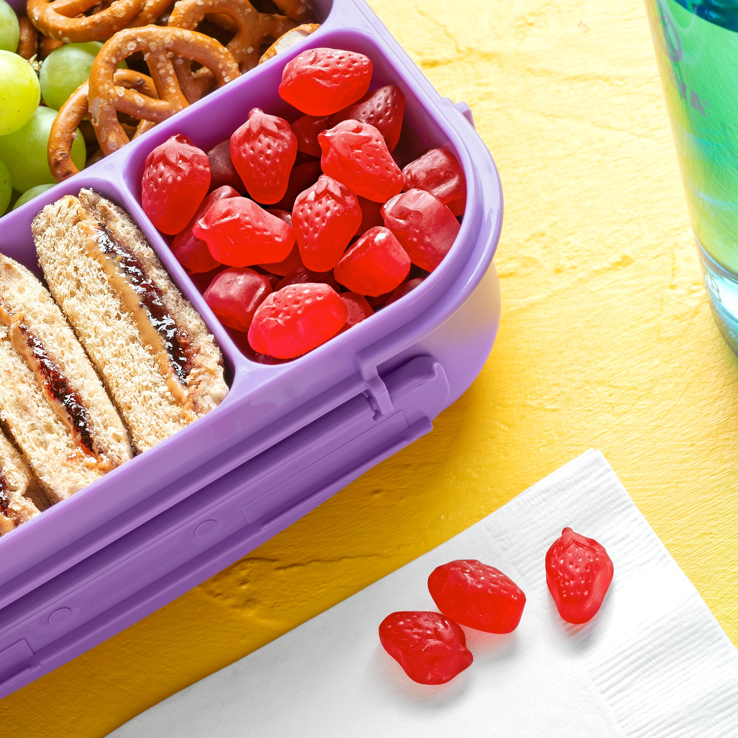 Funables Strawberry Fruit Snacks - 0.8oz Pouches (22 Count) | Gluten Free, Vegan & Kid-Friendly | Perfect for Lunchboxes, After-School Snacks & On-the-Go Treats