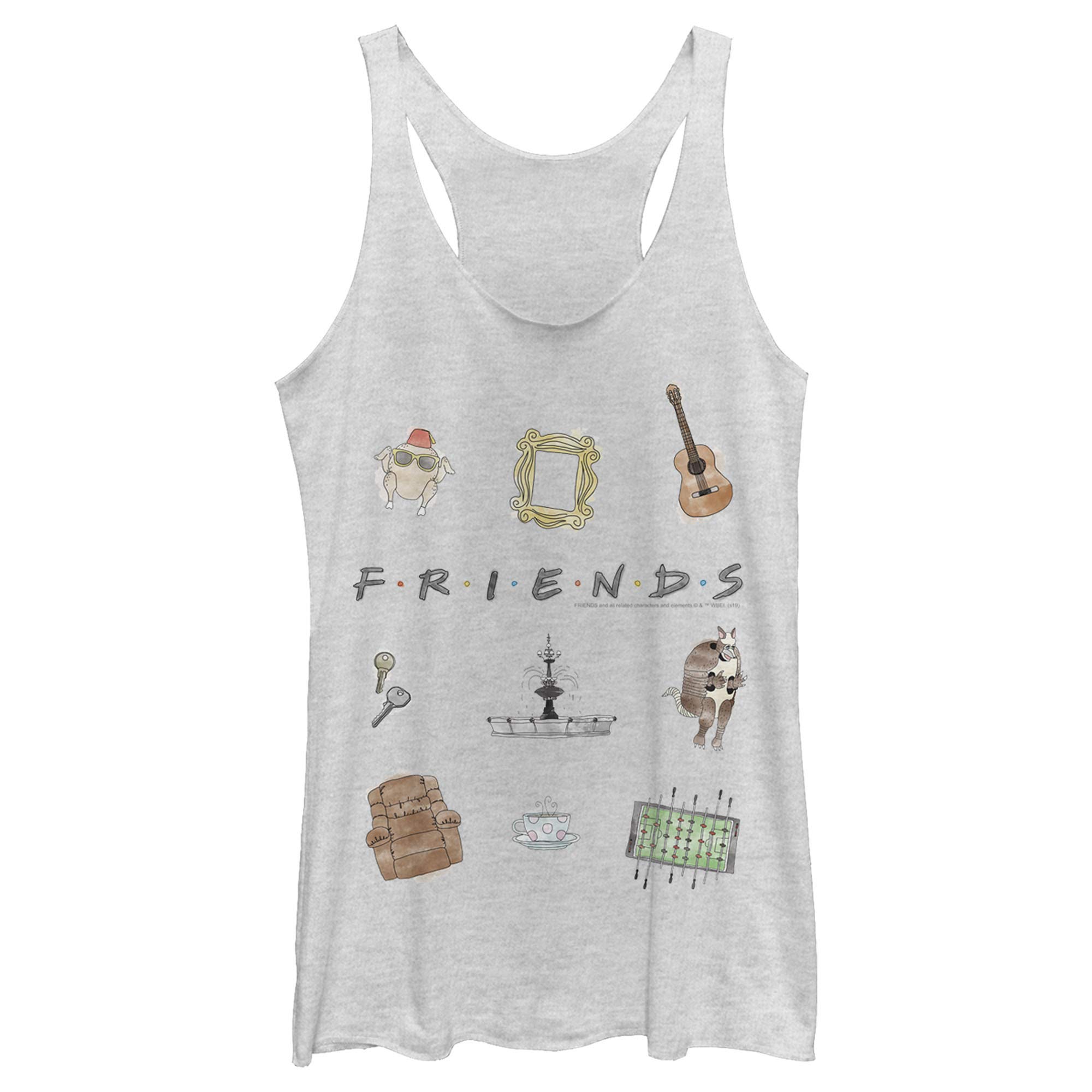 Friends Icons Women's Racerback Tank Top - Casual Summer Outfit