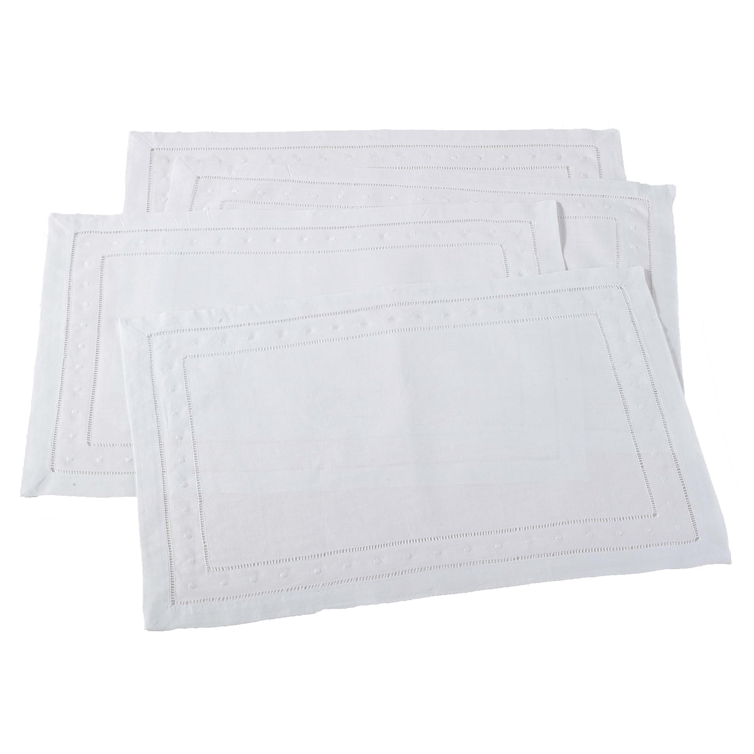 Elegant Crochet Lace Placemats Set of 4 - Handmade Table Decor for Dining Room, Kitchen, and Special Occasions
