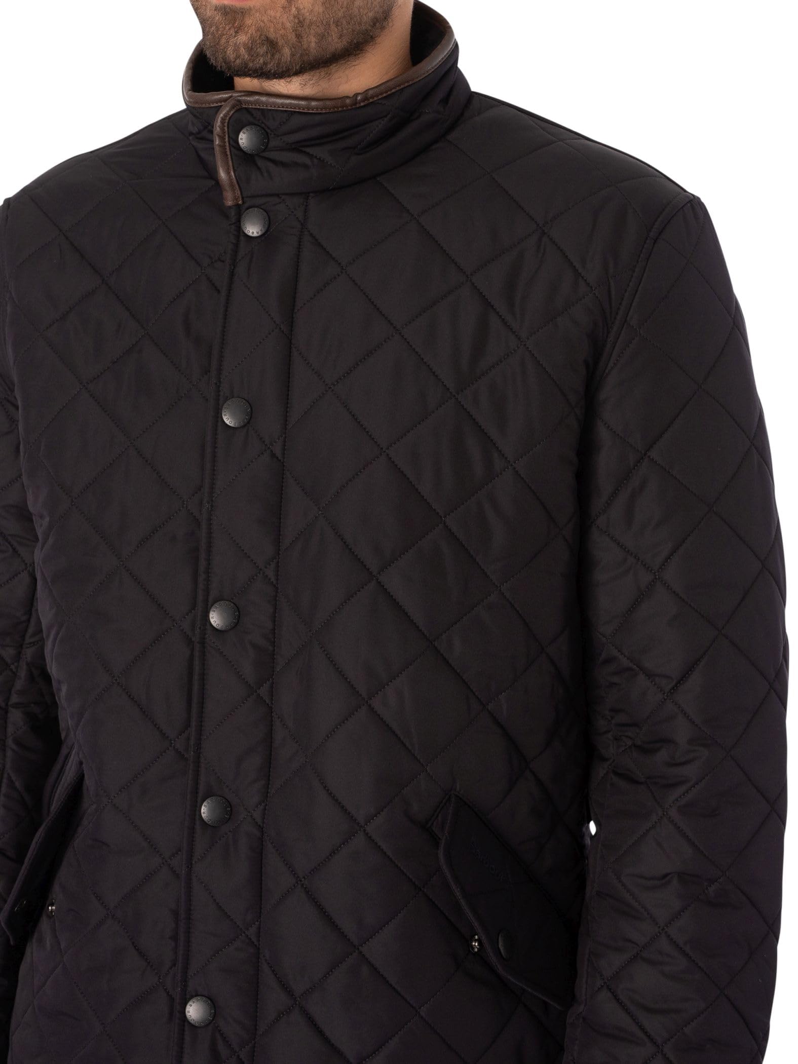 Barbour Men's Powell Quilted Jacket - Lightweight Water-Resistant Winter Coat for Outdoor Activities | Hiking, Camping & Casual Wear
