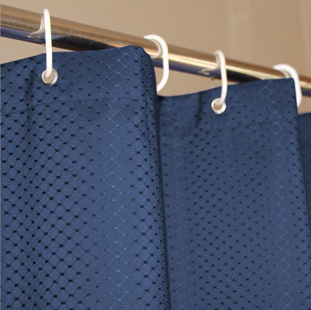 Waterproof Jacquard Polyester Shower Curtain - Elegant Waffle Weave Bathroom Decor for Modern Homes | Perfect for Spa-Like Showers & Guest Bathrooms