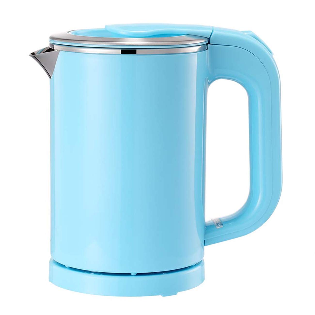 Eglaf 0.5L Small Electric Kettle - Portable Mini Stainless Steel Travel Kettle for Home, Office & Dorm - BPA-Free Water Boiler with Cool Touch Exterior & Plastic-Free Interior (Blue) - Perfect for Tea, Coffee & Instant Meals