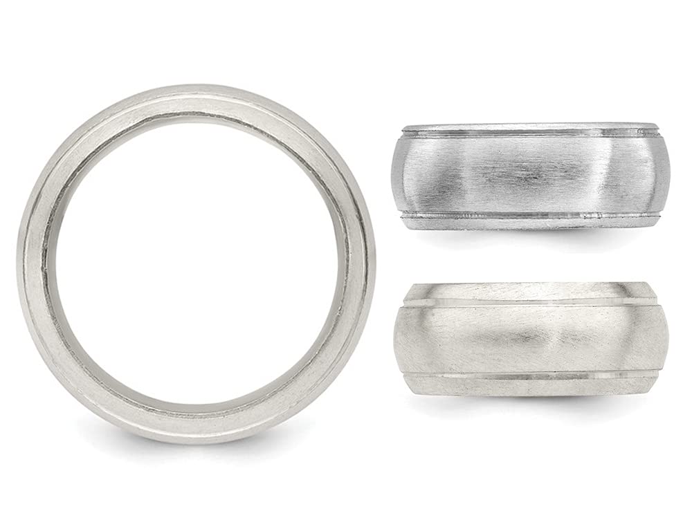 Sterling Silver 9mm Satin Finish Wedding Band Ring for Men - Perfect for Proposals, Anniversaries & Everyday Wear