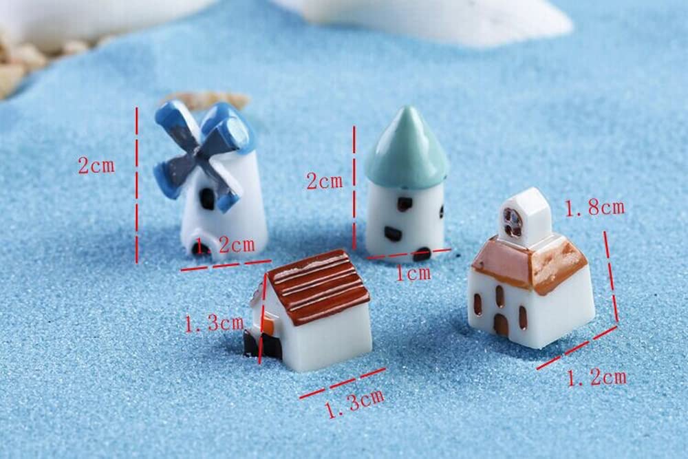 4PCS Fairy Garden Miniature Figurines Set - DIY Mini Garden Accessories Kit with Tiny Animals & Landscape Ornaments for Fairy Houses, Terrariums & Outdoor Decor