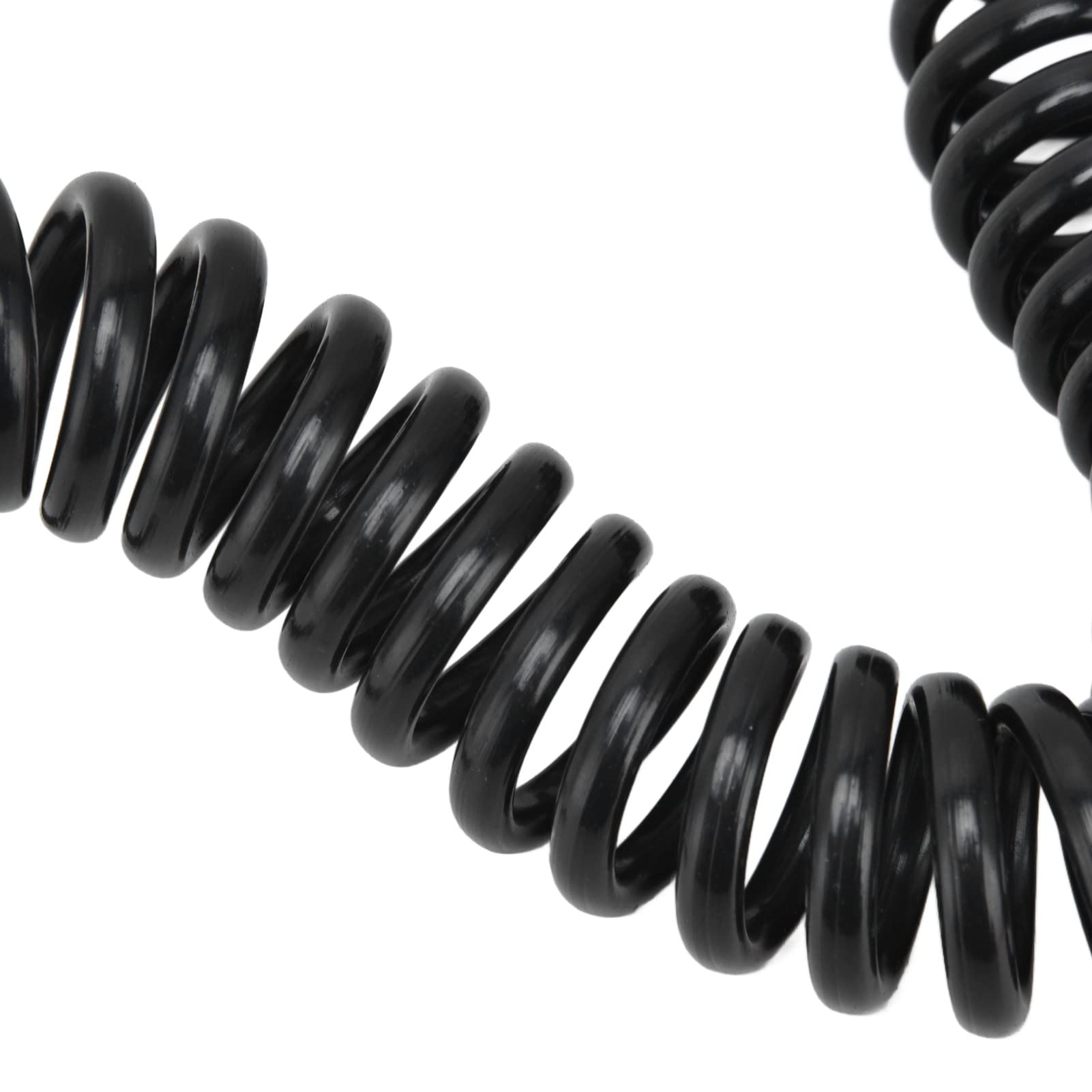 **Heavy Duty Polyurethane Coiled Air Hose with Solid Brass Coupler & Plug - Durable Air Compressor Hose for Automotive, Industrial & DIY Projects**