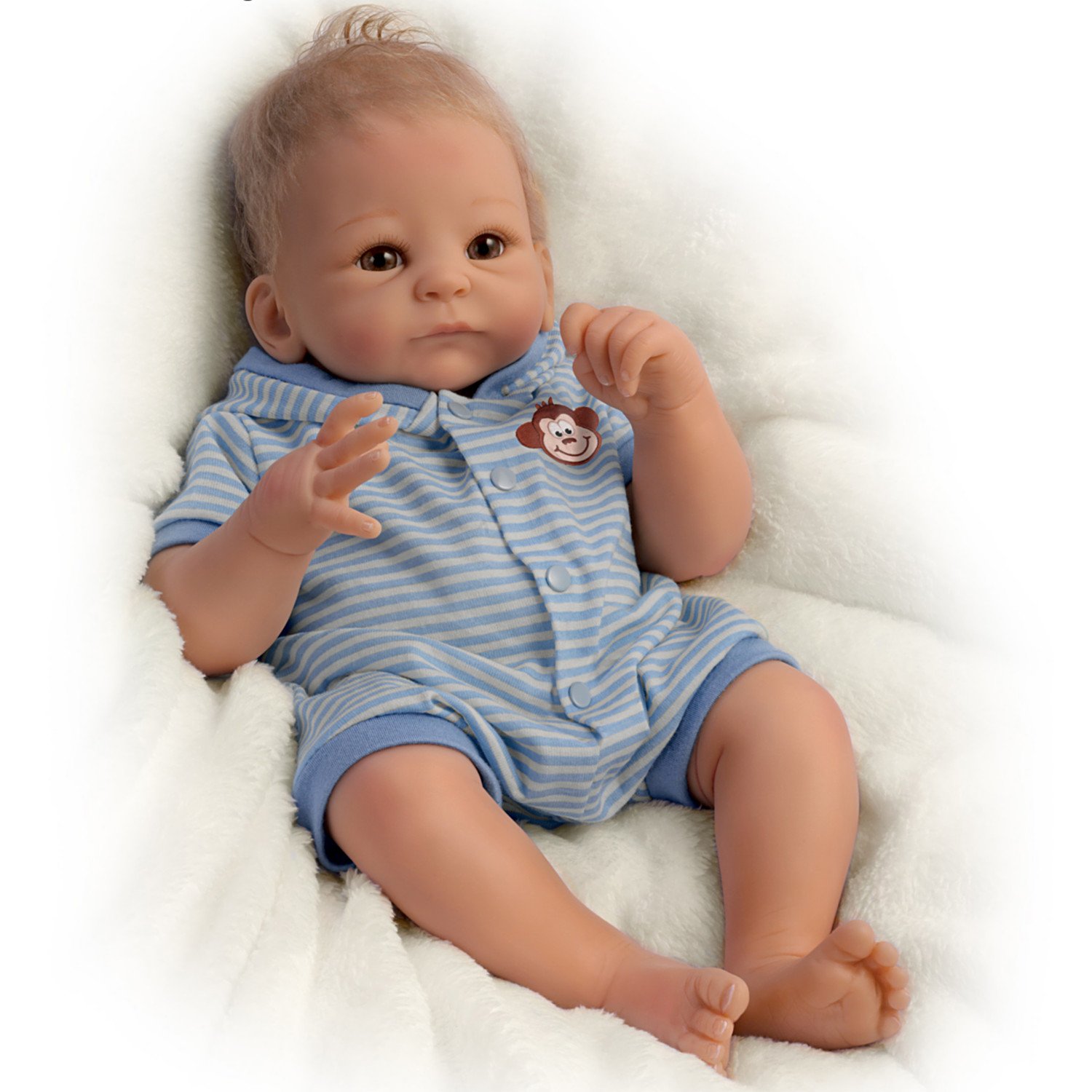 The Ashton-Drake Galleries Tasha Edenholm So Truly Real Benjamin Baby Boy Doll - Lifelike Collectible for Nursery Decor, Baby Shower Gifts & Doll Enthusiasts