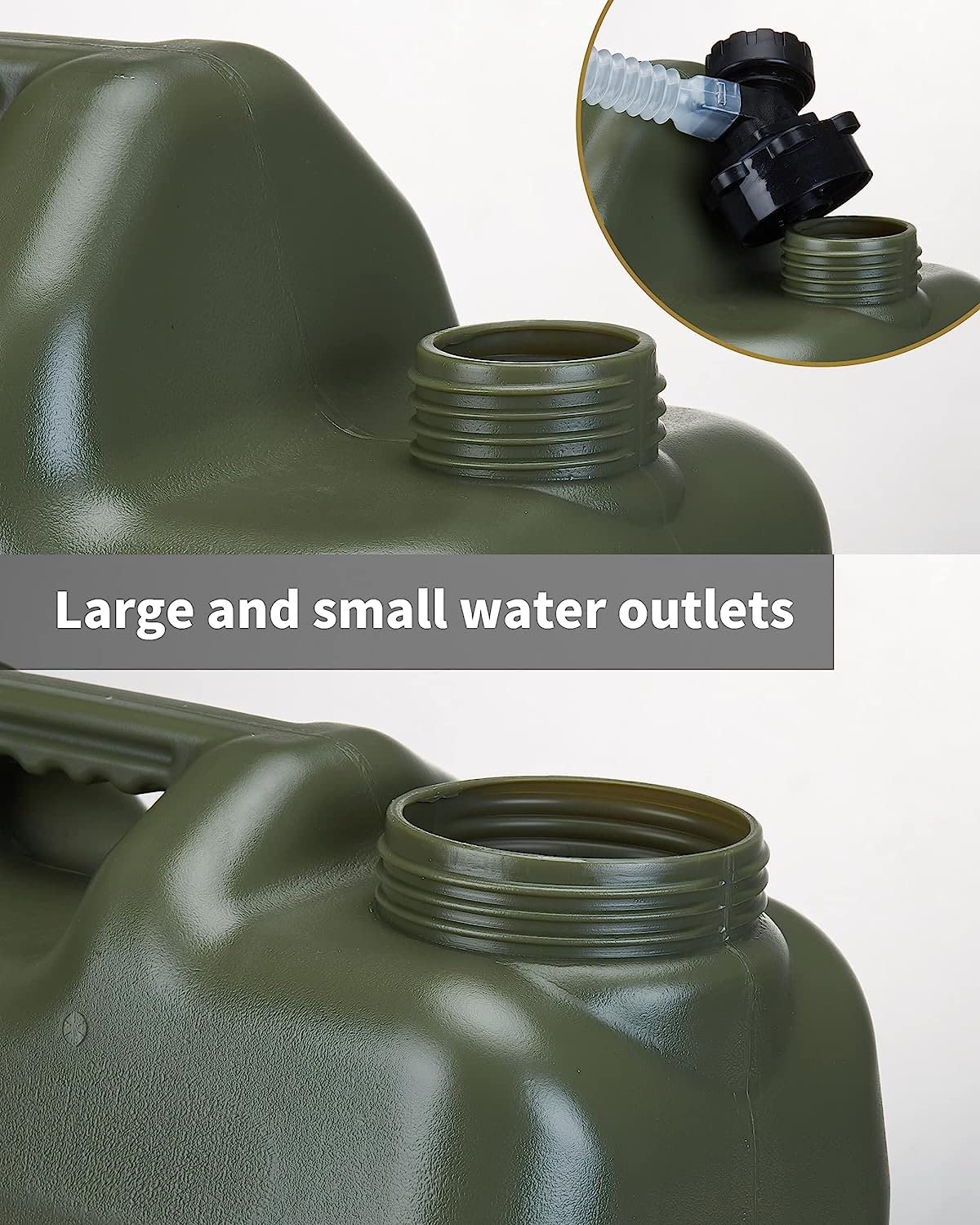 UPWOIGH 8.2 Gallon (31L) Portable Water Container - BPA Free, Leak-Proof Camping Water Jug for Outdoor Adventures, Emergency Water Storage | Perfect for Camping, Hiking, RV Trips & Disaster Preparedness