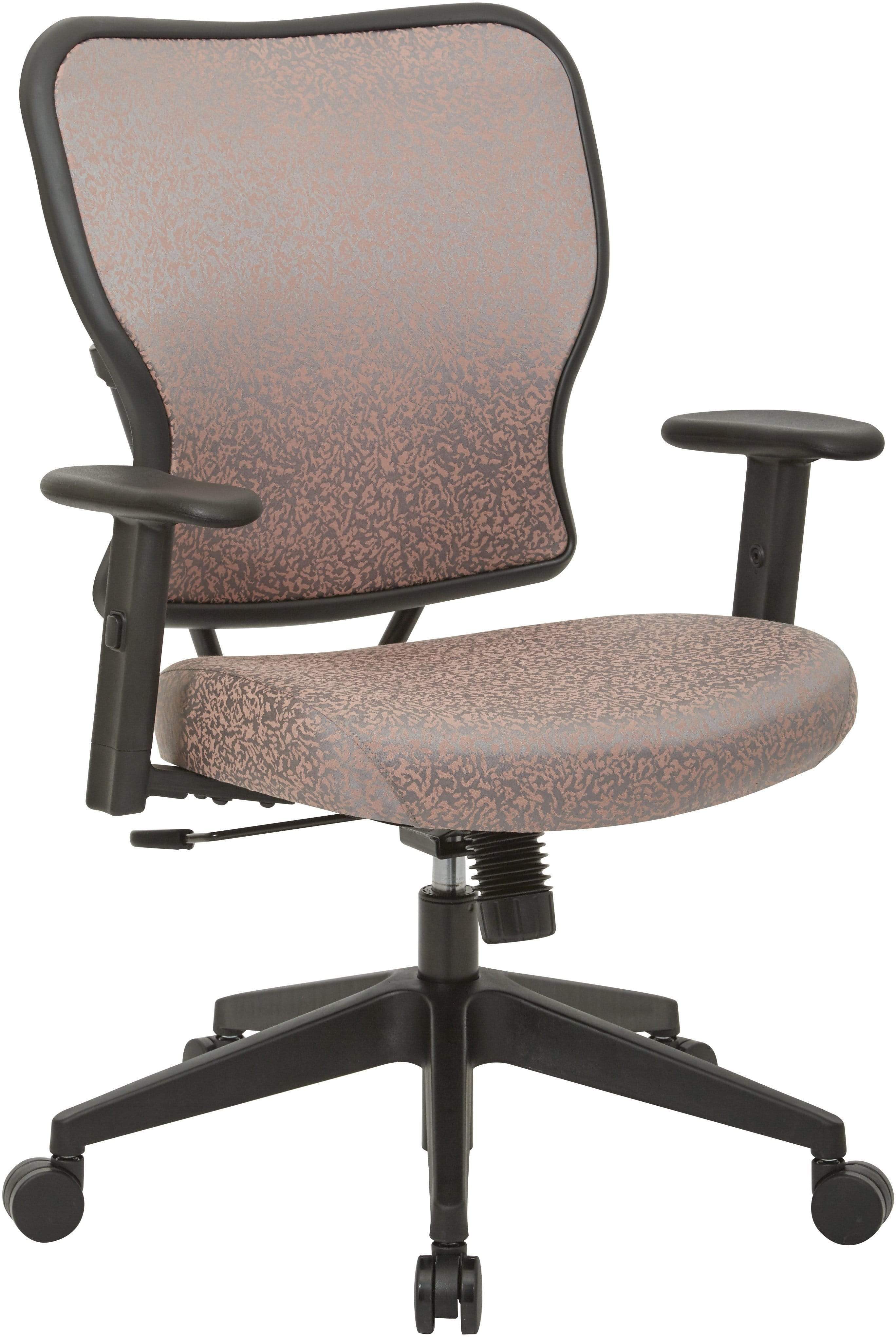 Premium Latte Fabric 2-in-1 Height Adjustable Office Chair with Lumbar Support - Ergonomic Desk Chair for Home & Office Workspace, Gaming, and Study