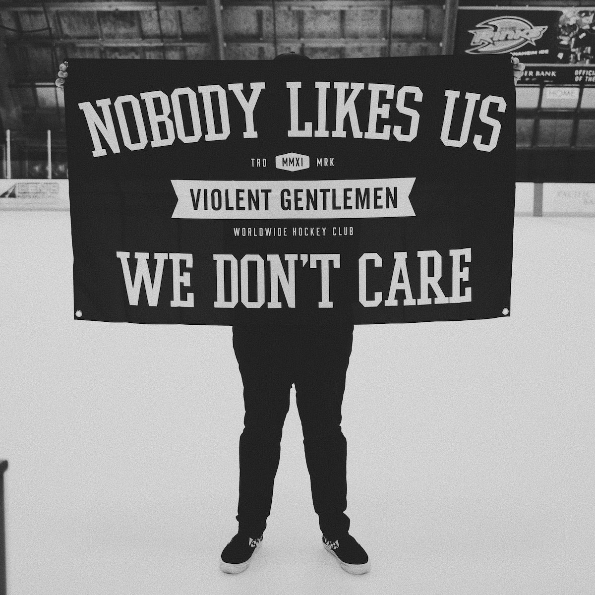 Nobody Likes Us Banner - Funny Sports Fan Sign for Tailgating, Home Decor & Game Day Parties - Perfect for Soccer, Football & Rivalry Events