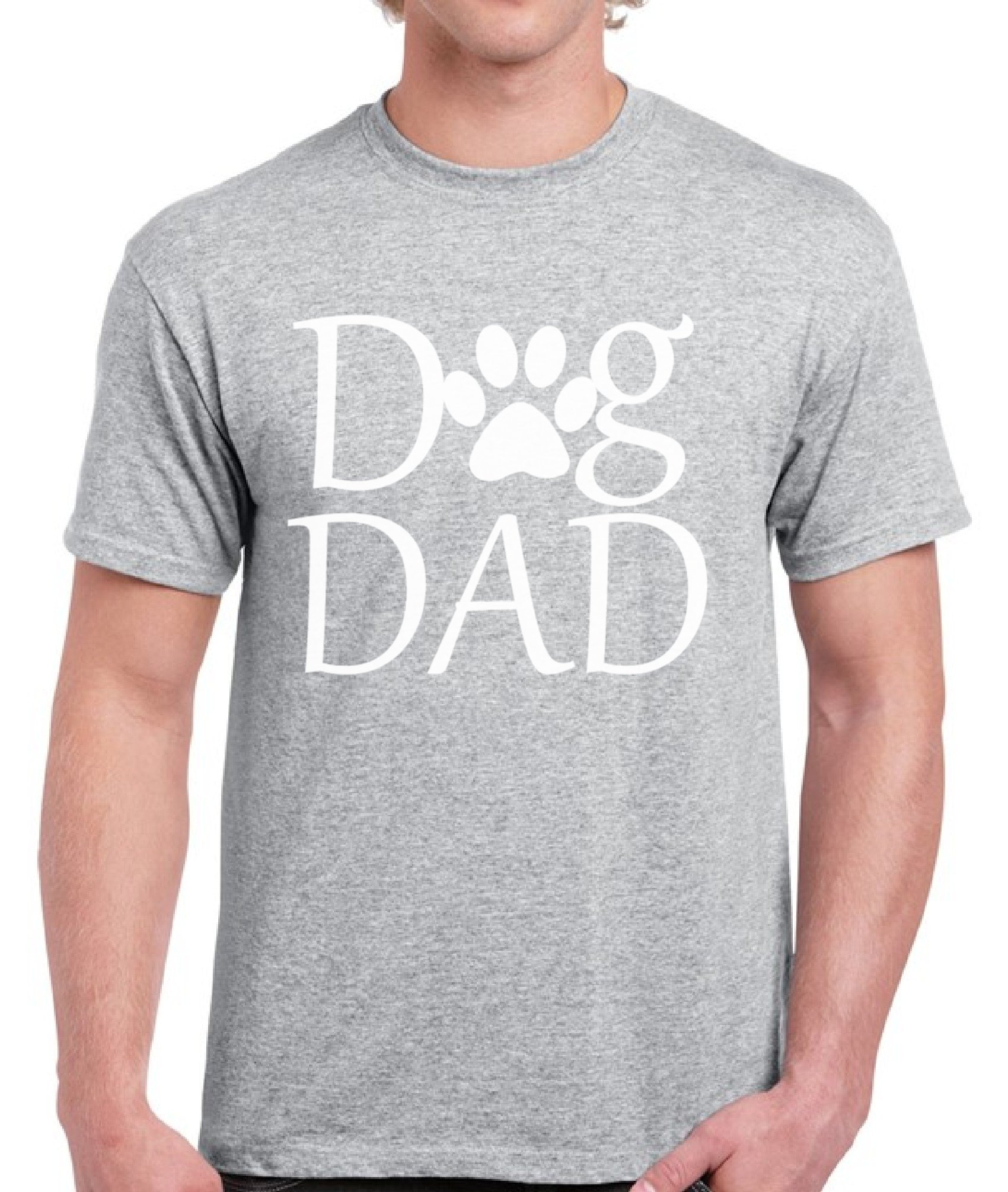 Dog Dad T-Shirts for Men - Funny Father's Day Gifts for Dog Owners | Comfortable Cotton Tees for Dog Lovers | Perfect for Casual Wear, Dog Parks & Father's Day Celebrations
