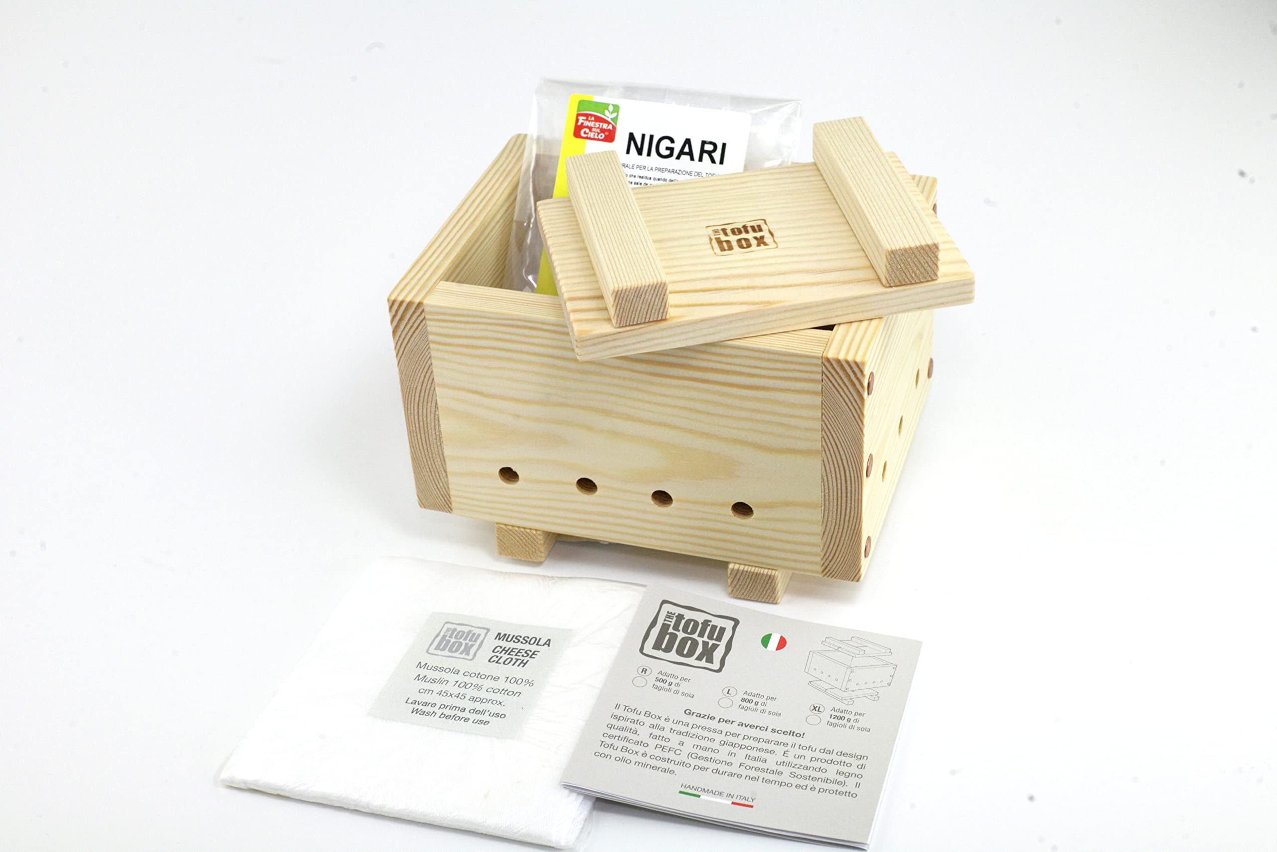 Premium 500g Italian Handmade Tofu Maker Kit - Perfect for Vegan Cooking, Homemade Soy Milk & DIY Tofu Making at Home