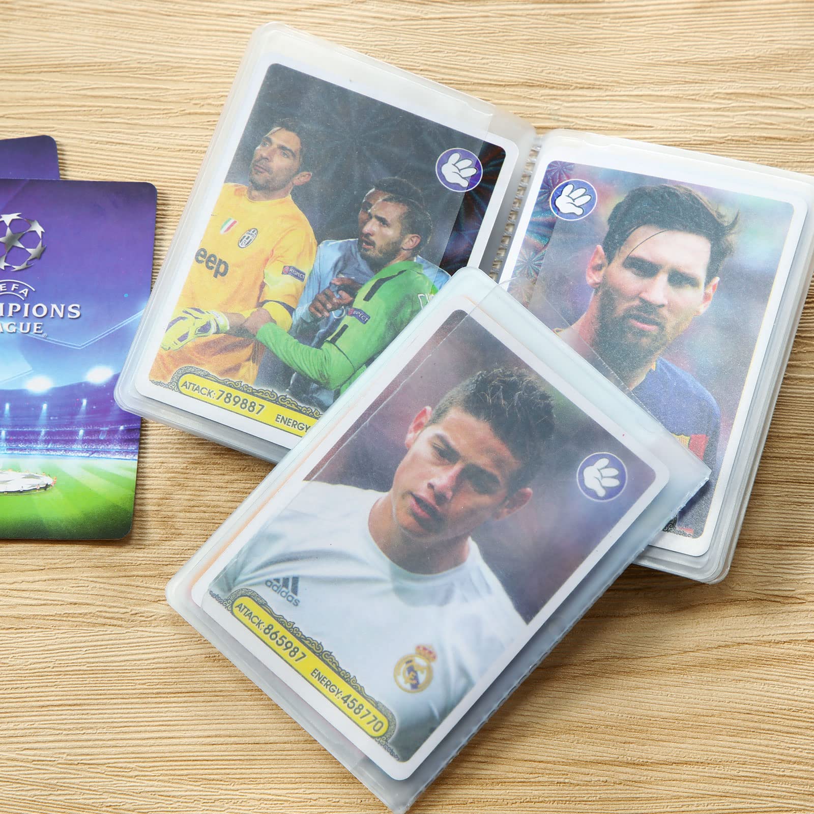 4 Pack Clear Plastic Credit Card Holders - 6 Page Wallet Insert for Men & Women - Transparent Photo Sleeves for Bifold & Trifold Wallets - Perfect for Organizing Cards, IDs and Family Photos in Your Wallet