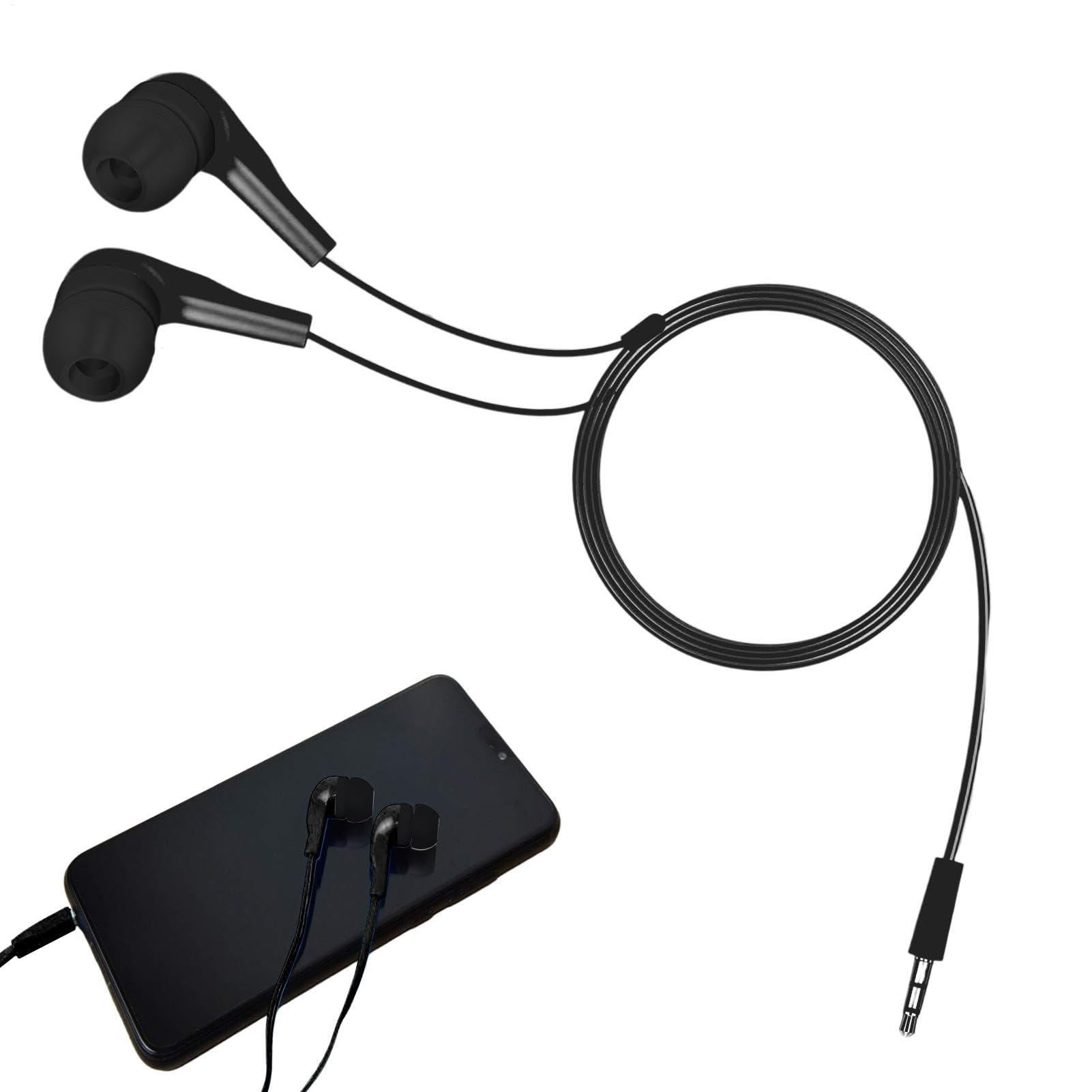 Kids Wired In-Ear Headphones with 3.5mm Jack - Comfortable Earbuds for School, Laptops & Phones | Perfect for Online Learning, Music & Gaming | Lightweight & Durable for Students & Travel