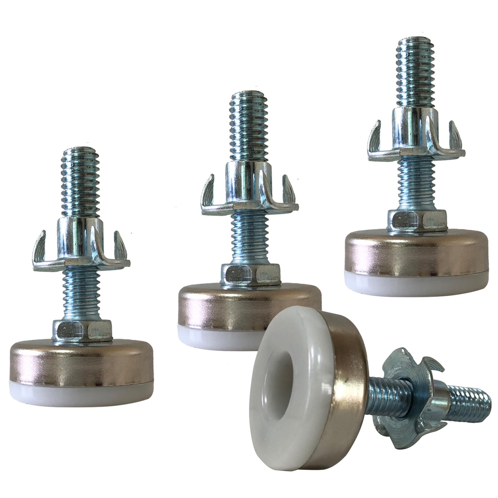 Heavy Duty Adjustable Furniture Levelers - 8 Pack 3/8-16 Inch Thread Tee Nut Kit for Uneven Floors | Perfect for Sofas, Tables, Chairs & Cabinets | Home & Office Furniture Stabilizers