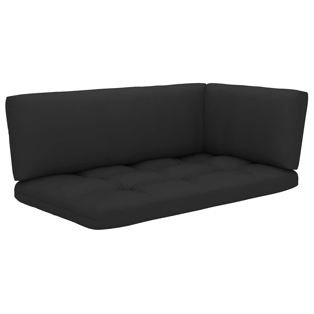 Homvdxl 3-Piece All-Weather Outdoor Patio Cushion Set - Seat, Back & Side Cushions for Sectional Sofa (40.6x22.8 Inch, Black) - Waterproof & Durable Garden, Balcony, Deck Furniture Cushions - Perfect for Home, Office, Car & Outdoor Relaxation