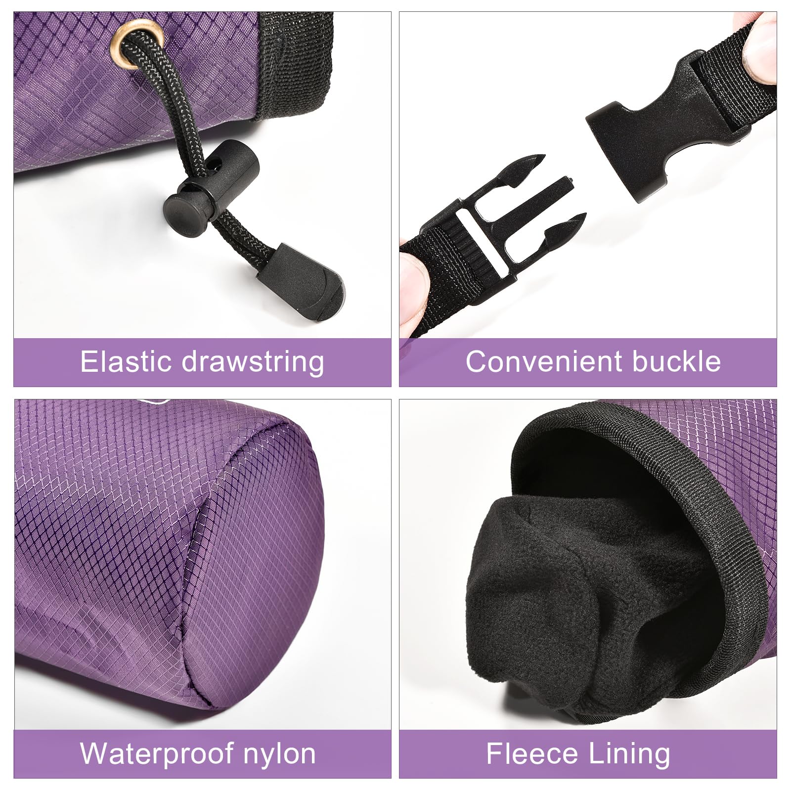 Premium Rock Climbing Chalk Bag with Drawstring - Lightweight Bouldering Chalk Bucket for Gym, Weightlifting & Crossfit Training - Ideal for Indoor/Outdoor Climbing, Gymnastics & Fitness Workouts