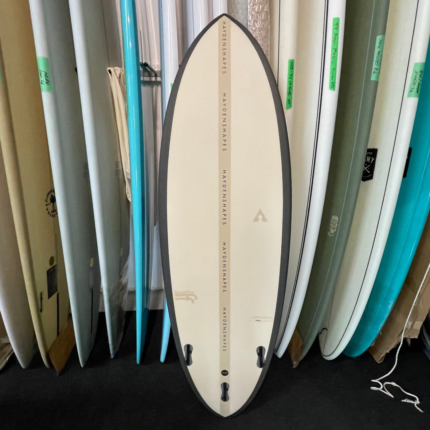 Haydenshapes Hypto Krypto 5'7 Surfboard with FCS2 Fin System - High Performance Shortboard for All Wave Conditions | Perfect for Beach, Reef, and Point Breaks