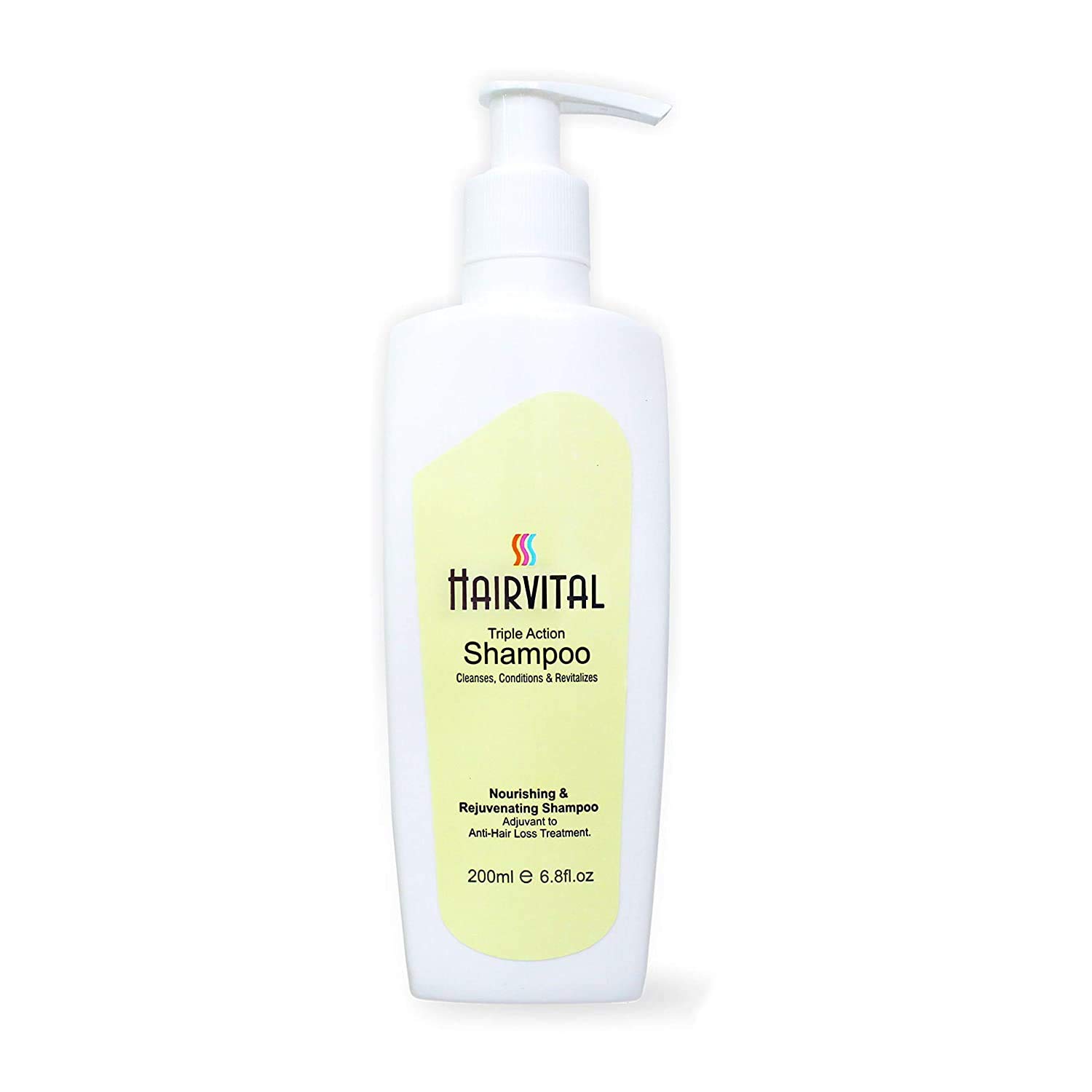 Hairvital Triple Action Shampoo with Aloe Vera, Jojoba Oil & Vitamin E - 200ml | Nourishing & Hydrating for Dry, Damaged Hair | Daily Use for Soft, Shiny & Healthy Hair