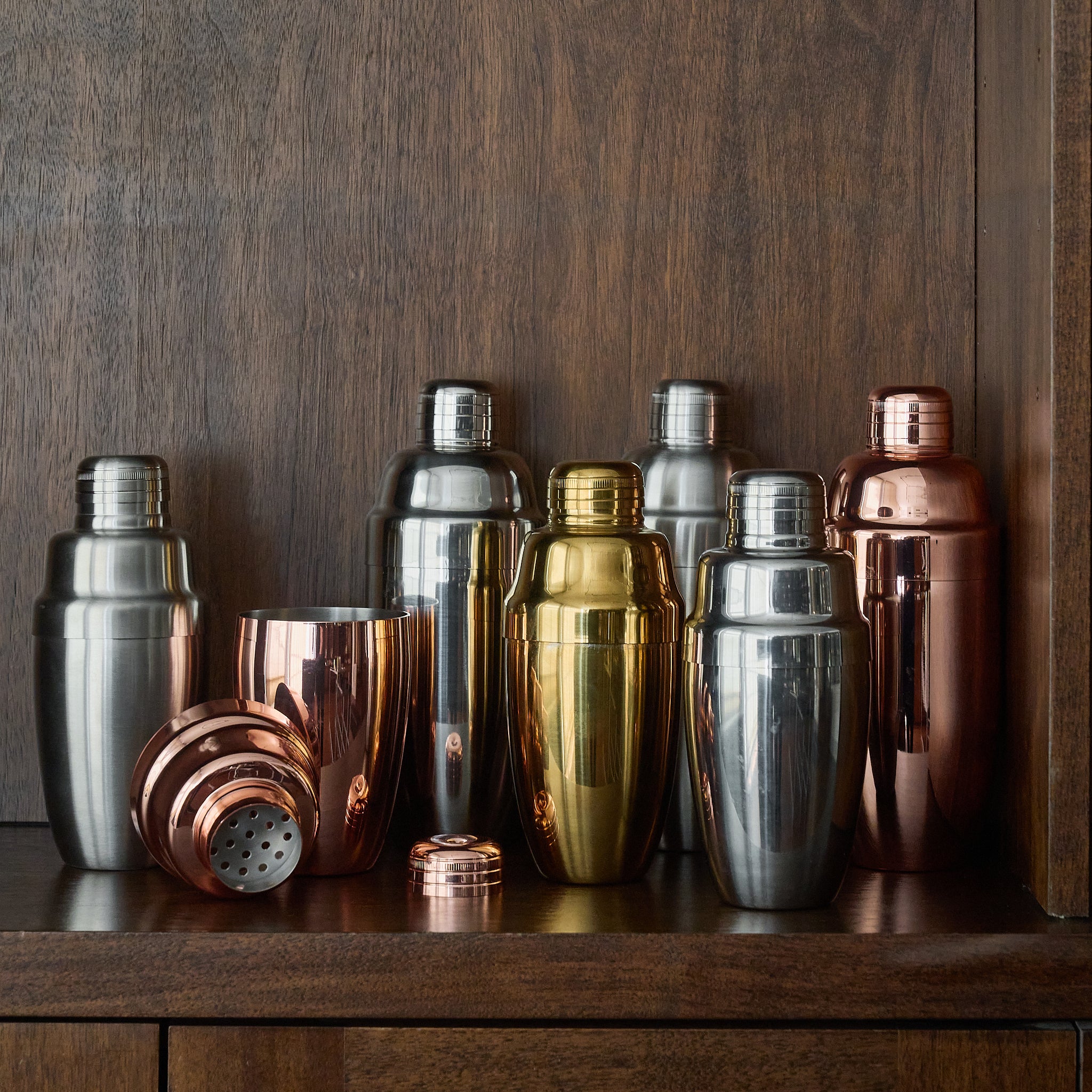 USAGI™ Copper Plated Cobbler Shaker 800ml (28oz) - Premium Cocktail Mixing Tool for Bartenders, Home Bars & Professional Use