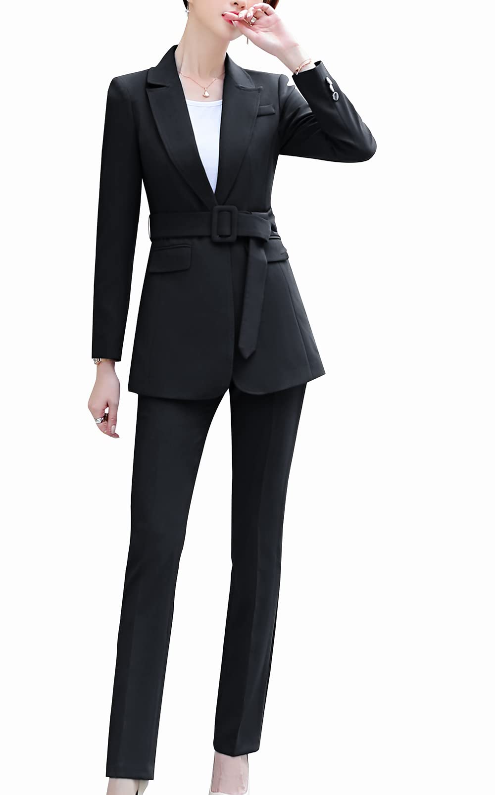 Professional Women's Business Suit Set - Formal & Casual Blazer & Pants for Office Work | SUSIELADY Women's Workwear | Perfect for Job Interviews, Business Meetings & Corporate Events