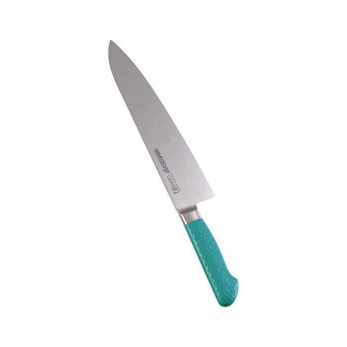 Premium Hasegawa Stainless Steel Gyuto Chef Knife - 8 Inch Japanese Kitchen Knife with Antibacterial Coating | Professional Cooking, Sushi Making, Meat & Vegetable Cutting