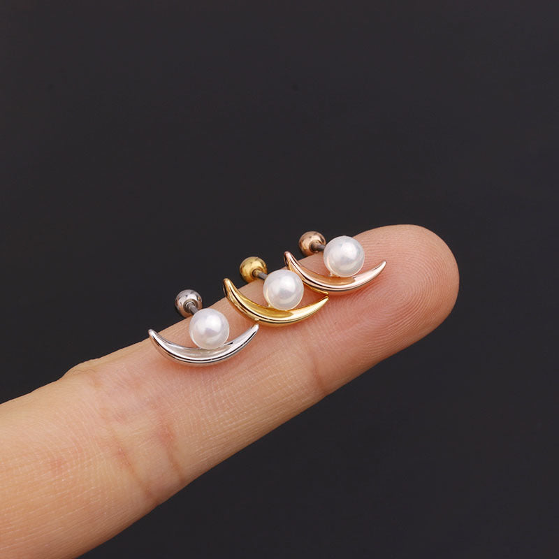 20G Cartilage Flower Stud Earrings with Pearl Accents - Dainty Floral Ear Jewelry for Women | Perfect for Everyday Wear, Parties & Special Occasions