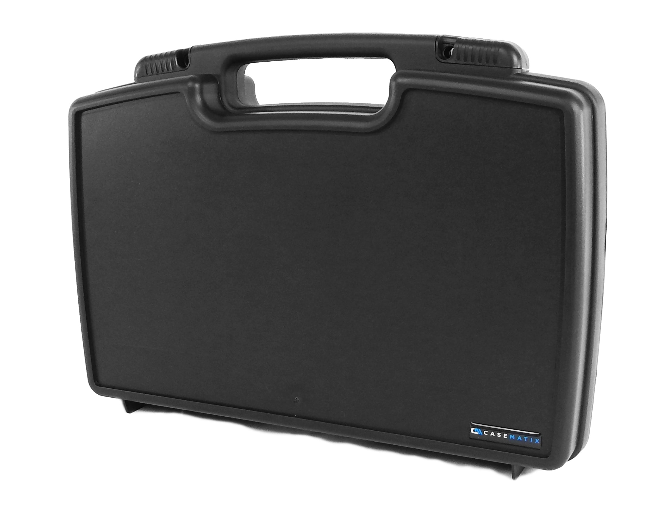 CASEMATIX Travel Case for Audio Technica AT-SB727 Portable Turntable - Customizable Foam Carrying Case with Handle - Perfect for Vinyl Record Player Storage & Travel Protection