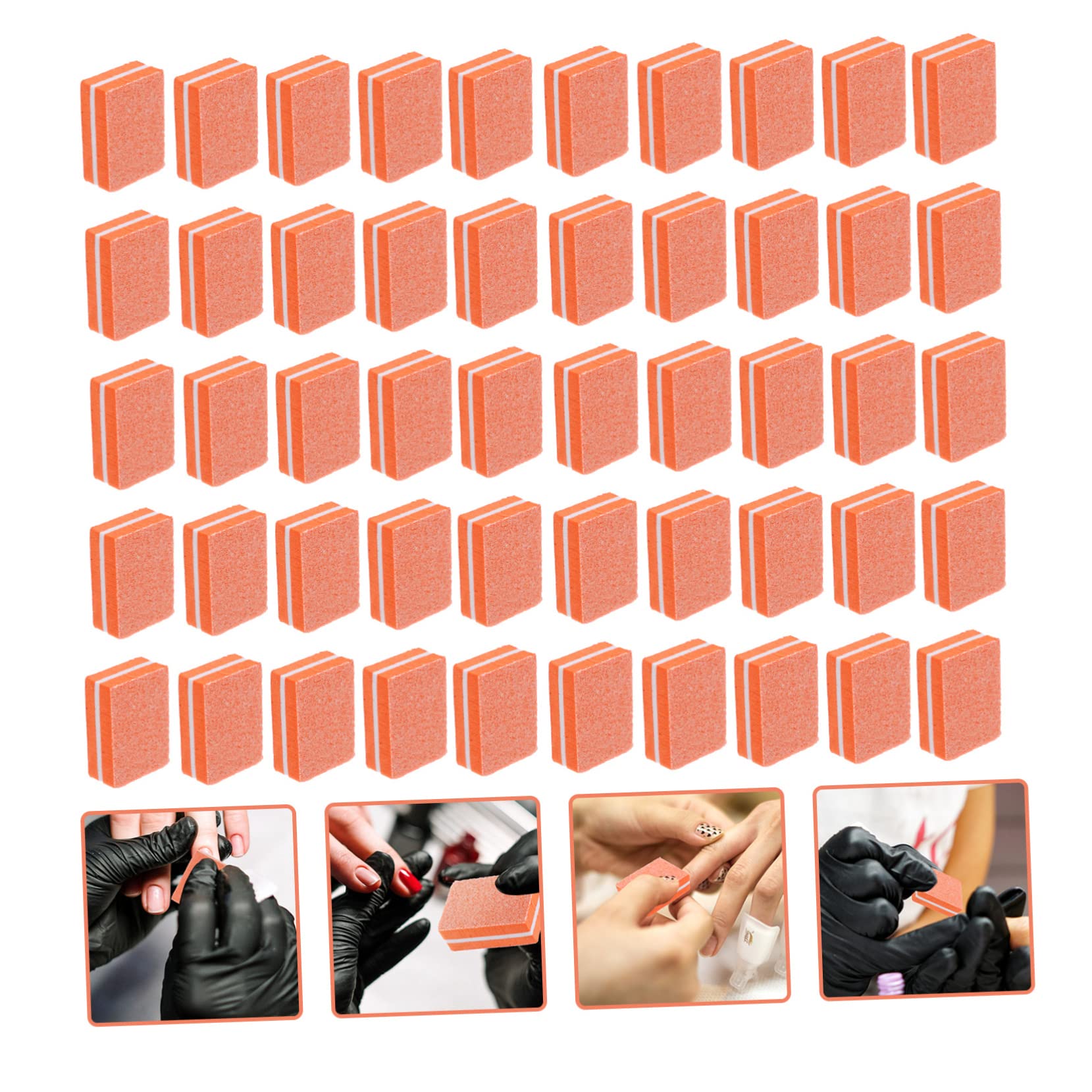 Beavorty 50pcs Small Nail Shaping Files & Sponge Buffers - Professional Nail Art Tools for Salon & Home Manicure, Nail Care Polishing & Grinding Kit - Perfect for DIY Nail Design, French Tips & Gel Polish Prep