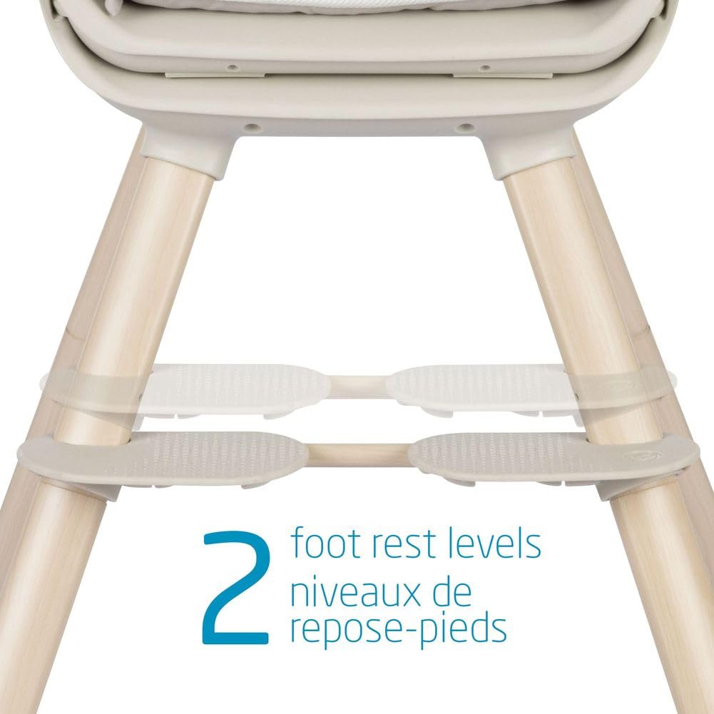 Maxi Cosi MOA High Chair - Classic Oat Baby Feeding Chair with Adjustable Height & Recline | Perfect for Dining, Weaning & Playtime