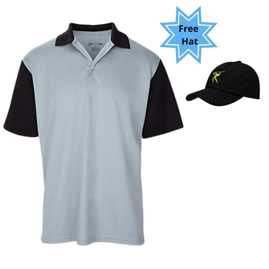 Premium Men's Slim Fit Golf Polo Shirts - Moisture-Wicking Polyester Spandex Blend, Short Sleeve Performance Shirt with UV Protection - Ideal for Golf, Tennis & Casual Wear
