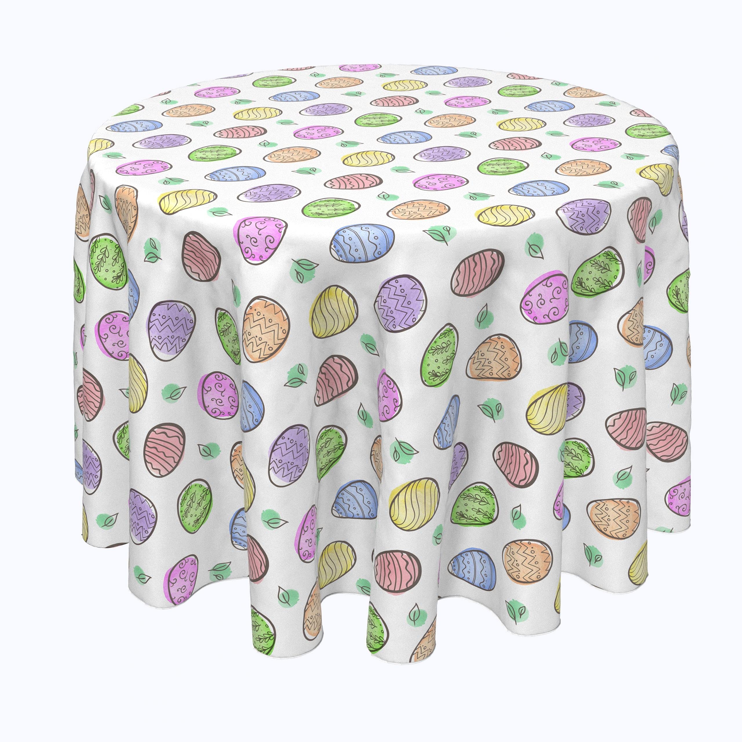 Round Polyester Tablecloth 120