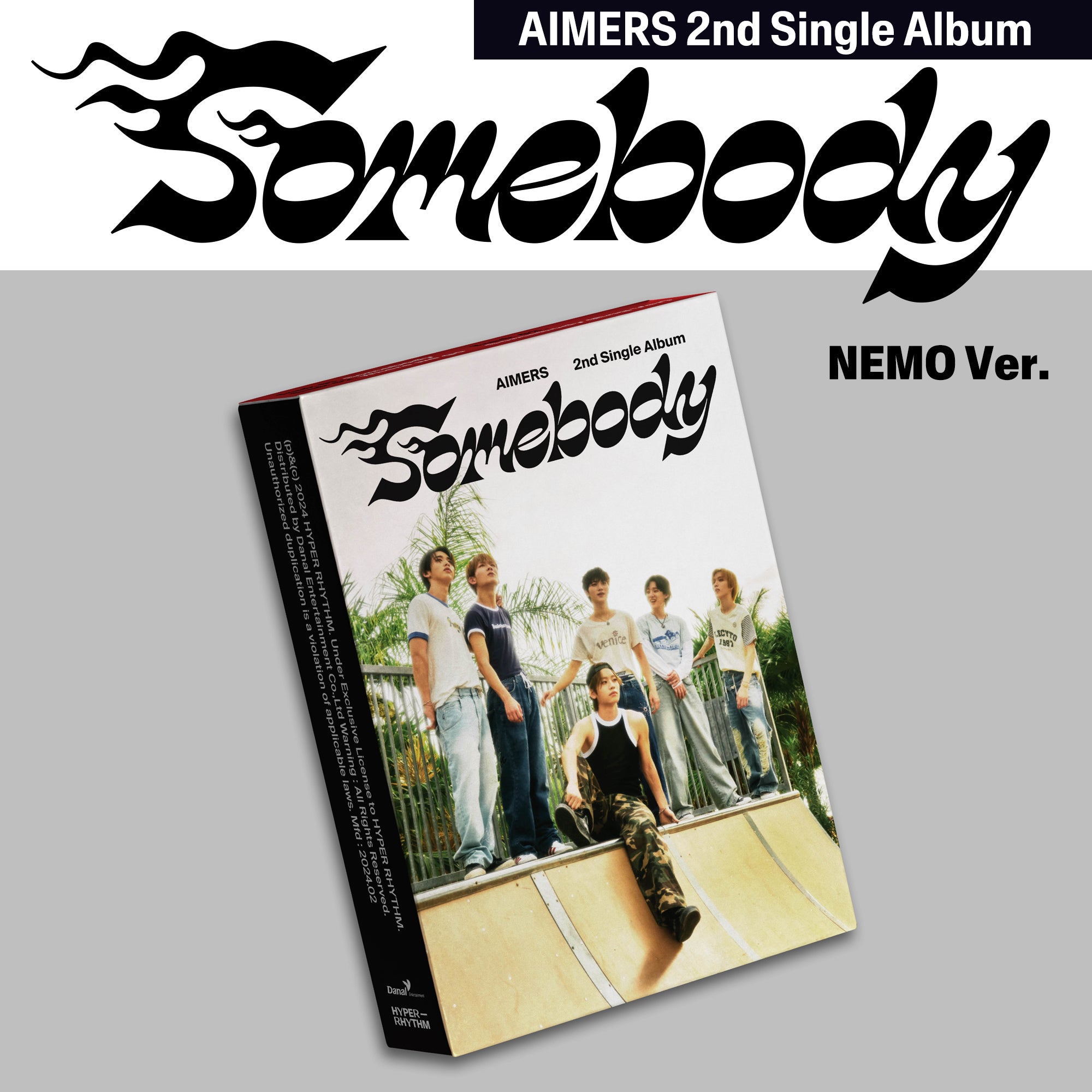 AIMERS 2nd Single Album 'SOMEBODY' (Platform NEMO) - Kpop Music CD for Fans & Collectors | Perfect for Gifts, Parties & Kpop Collections