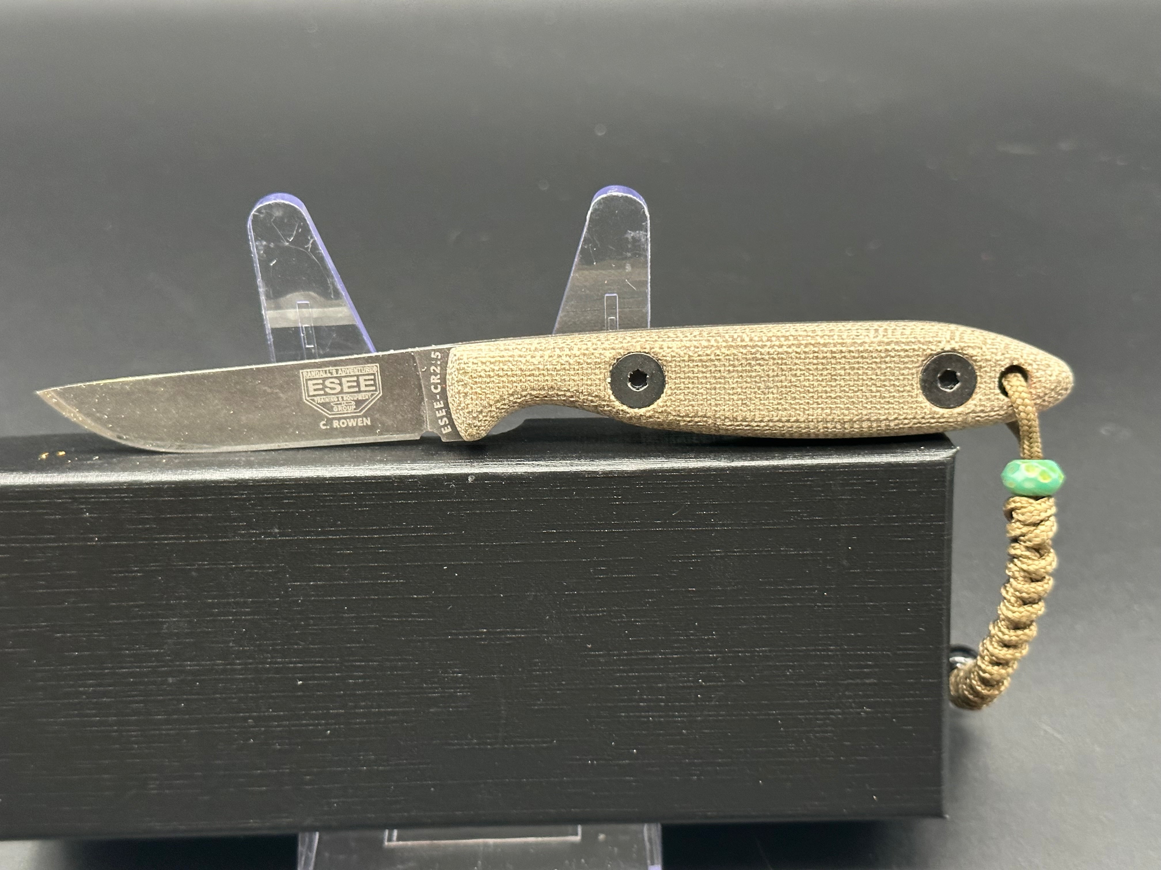 ESEE Camp Lore CR2.5 Bushcraft Knife - High Carbon Steel Fixed Blade Survival Knife for Outdoor Camping, Hunting & Bushcraft Activities