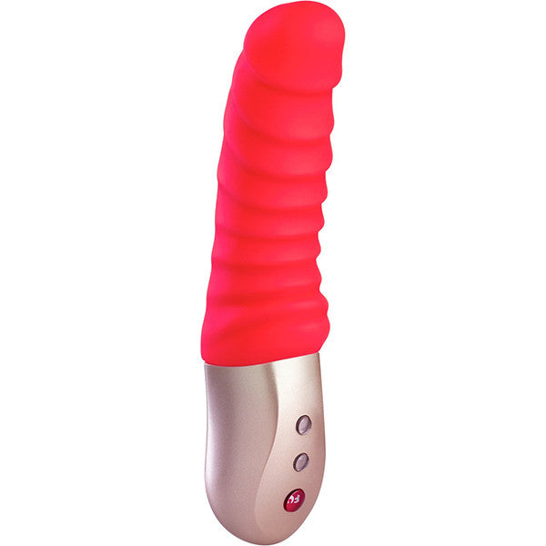 Fun Factory Semilino Ribbed Mini Vibrator - Waterproof & Rechargeable Personal Massager for Women - Perfect for Travel & Solo Pleasure