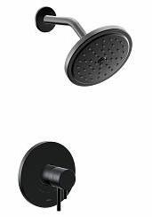 Moen Align M Core 4 Series Shower Trim - Matte Black (UT4292EPBL) | Eco Performance Water-Saving Showerhead | Modern Bathroom Upgrade for Water Conservation