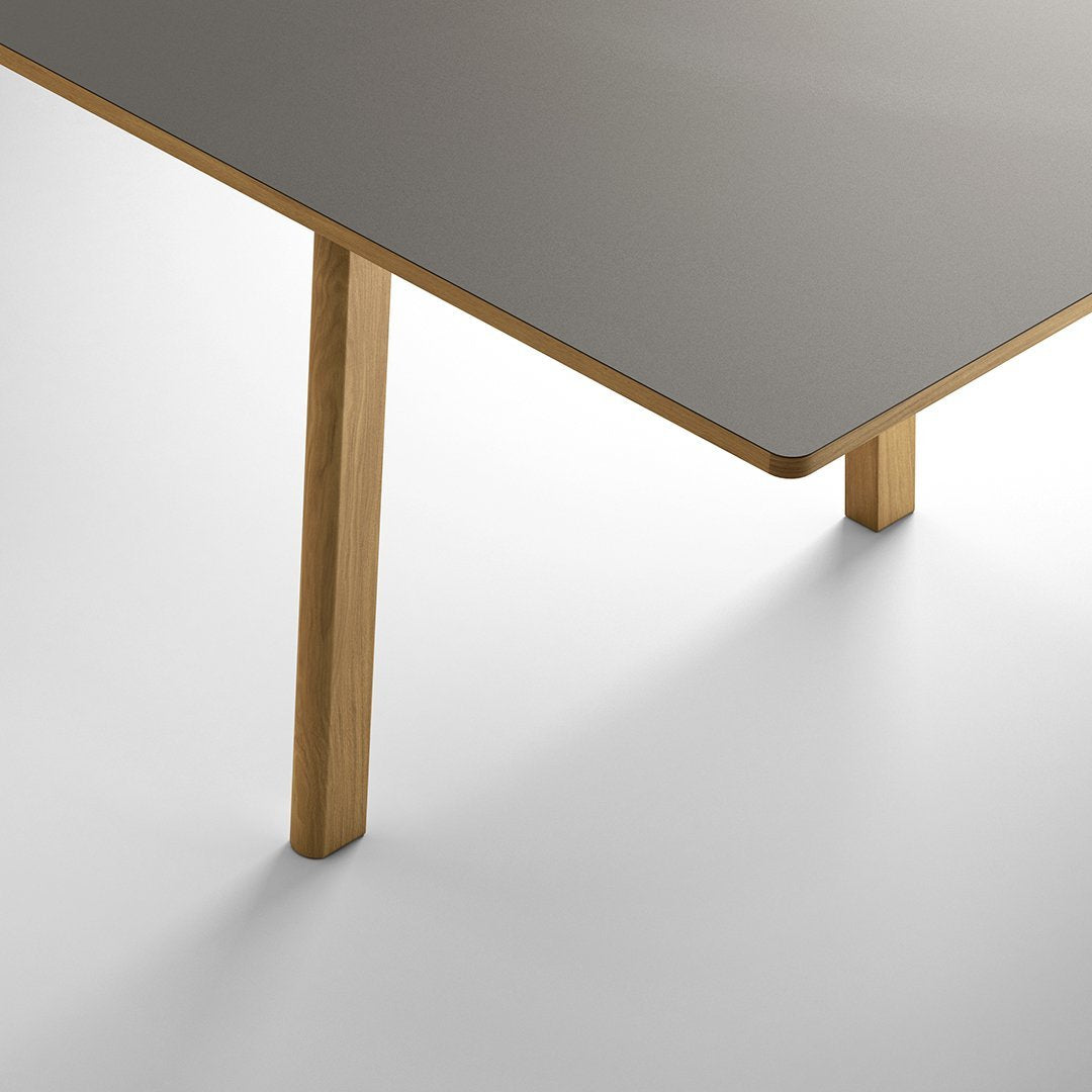 Ana Modern Dining Table - Solid Wood Kitchen Table for 6 - Perfect for Family Dinners & Entertaining Guests