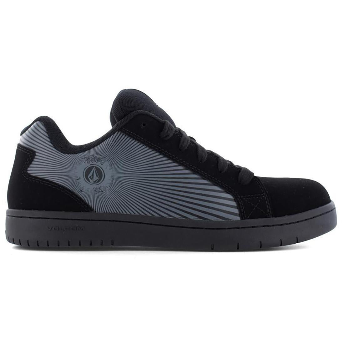 Stone Op Art Composite Toe Work Shoes for Men - Slip Resistant & Lightweight Safety Shoes in Black/Grey | Perfect for Construction, Warehouse & Industrial Work