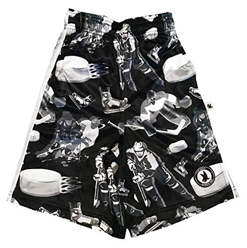 Flow Society Boys' Slapshot Athletic Shorts - Quick-Dry Basketball Running Workout Shorts for Active Kids - Perfect for Sports, Gym & Outdoor Play