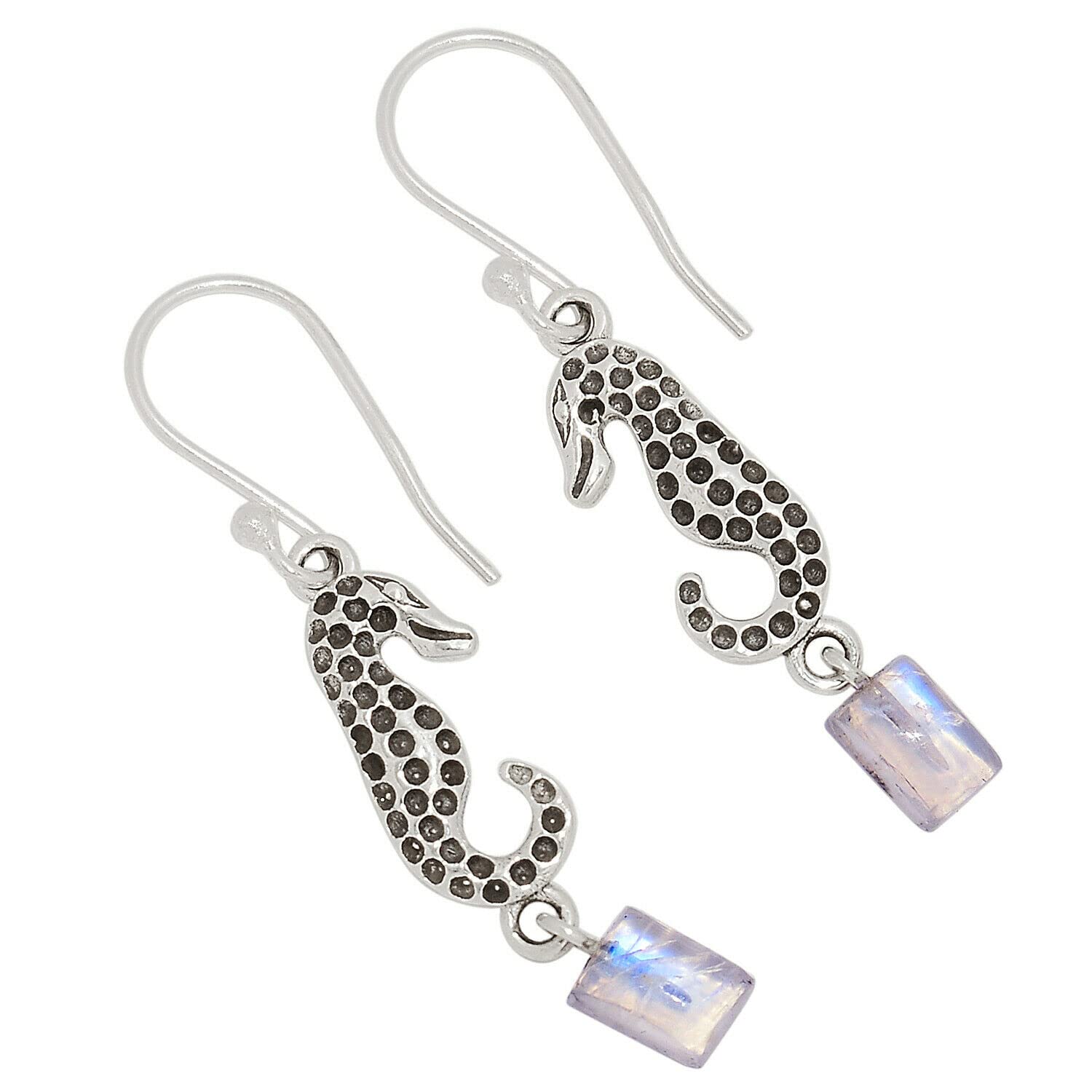 Moonstone 925 Sterling Silver Earrings for Women - Hypoallergenic Dangle Earrings for Everyday Wear | Perfect for Office, Party & Special Occasions