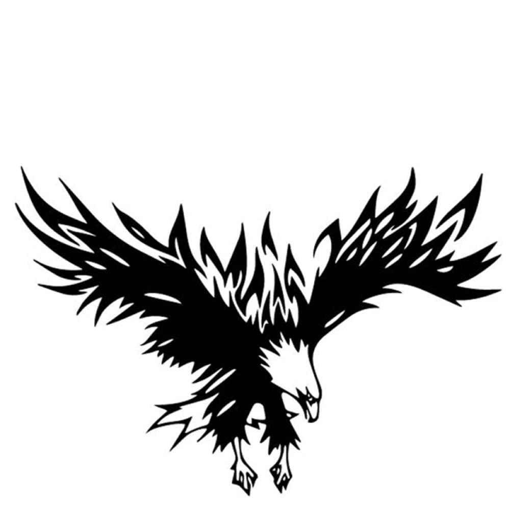 2 Pcs Eagle Car Stickers Vinyl Decals for Trunk, Door & Window - 17.9x12.1cm - Waterproof Automotive Exterior Decor - Perfect for SUV, Truck & Car Enthusiasts
