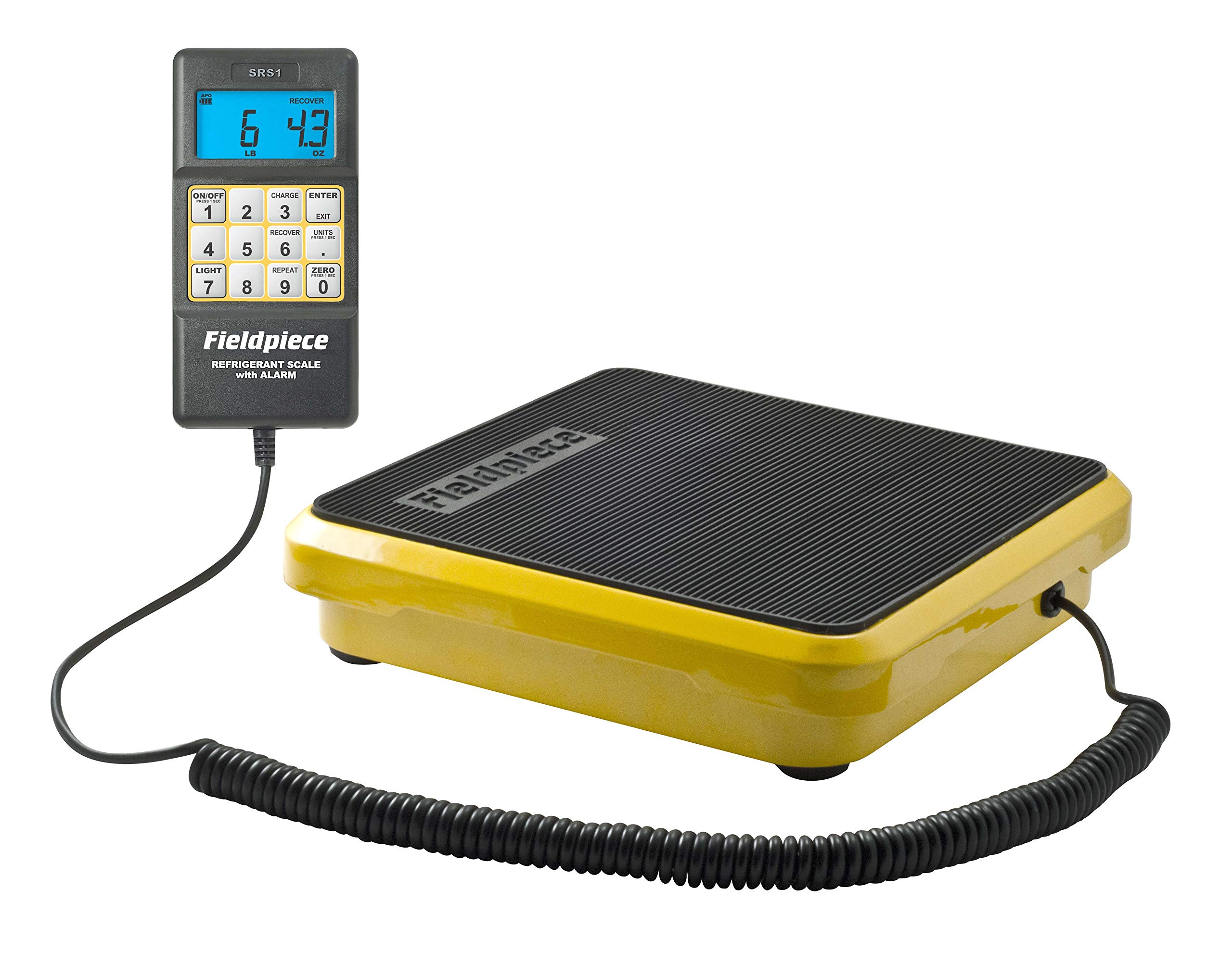 Fieldpiece SRS1 Digital Refrigerant Scale - Accurate HVAC Refrigerant Weighing for Residential & Light Commercial Use - Perfect for AC Repair, Maintenance & Recharging