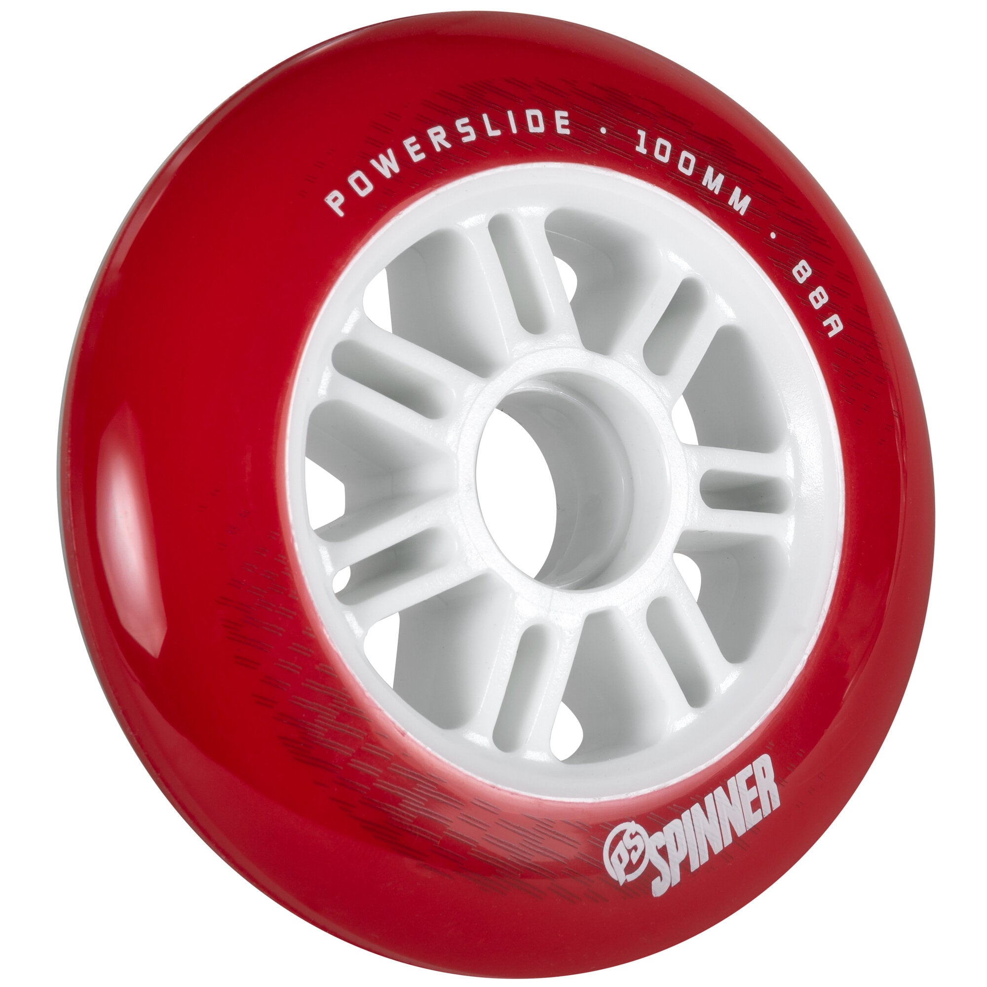 100/88A Red Spinner Wheels - 3 Pack for Skateboards, Longboards & Roller Skates - High-Performance Urethane Wheels for Smooth Rides