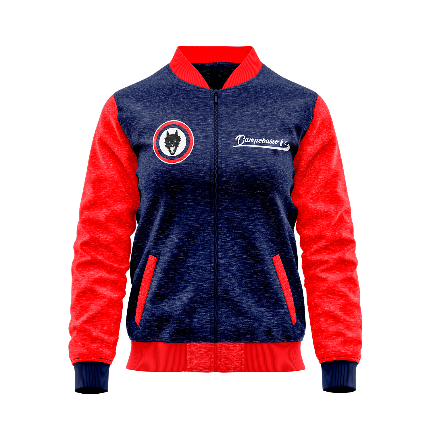 Campobasso FC Women's Varsity Jacket - Vintage Soccer Team Bomber Jacket for Women - Perfect for Game Day, Sports Events & Casual Streetwear